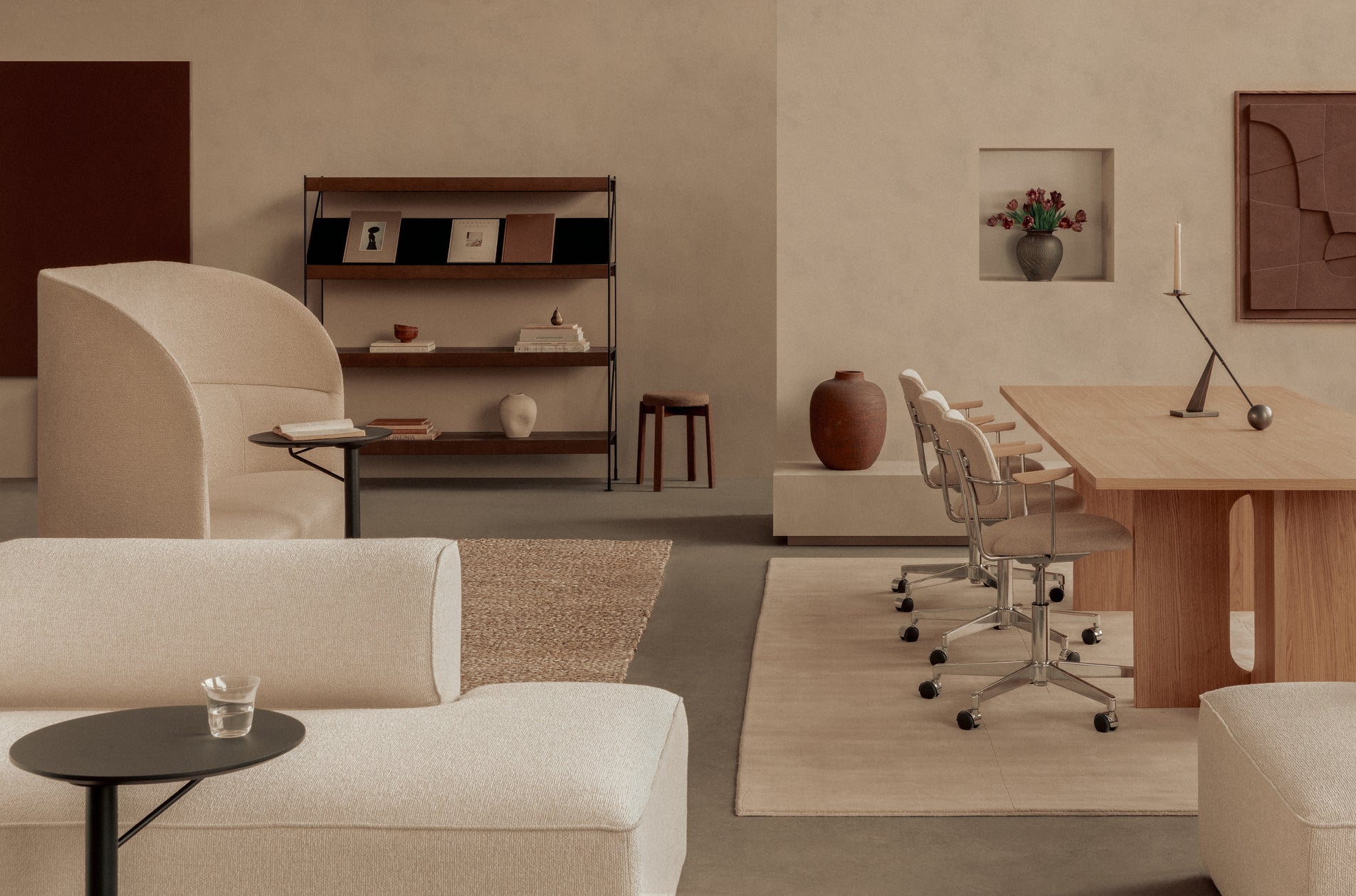 Świecznik INTERCONNECT brązowany mosiądz