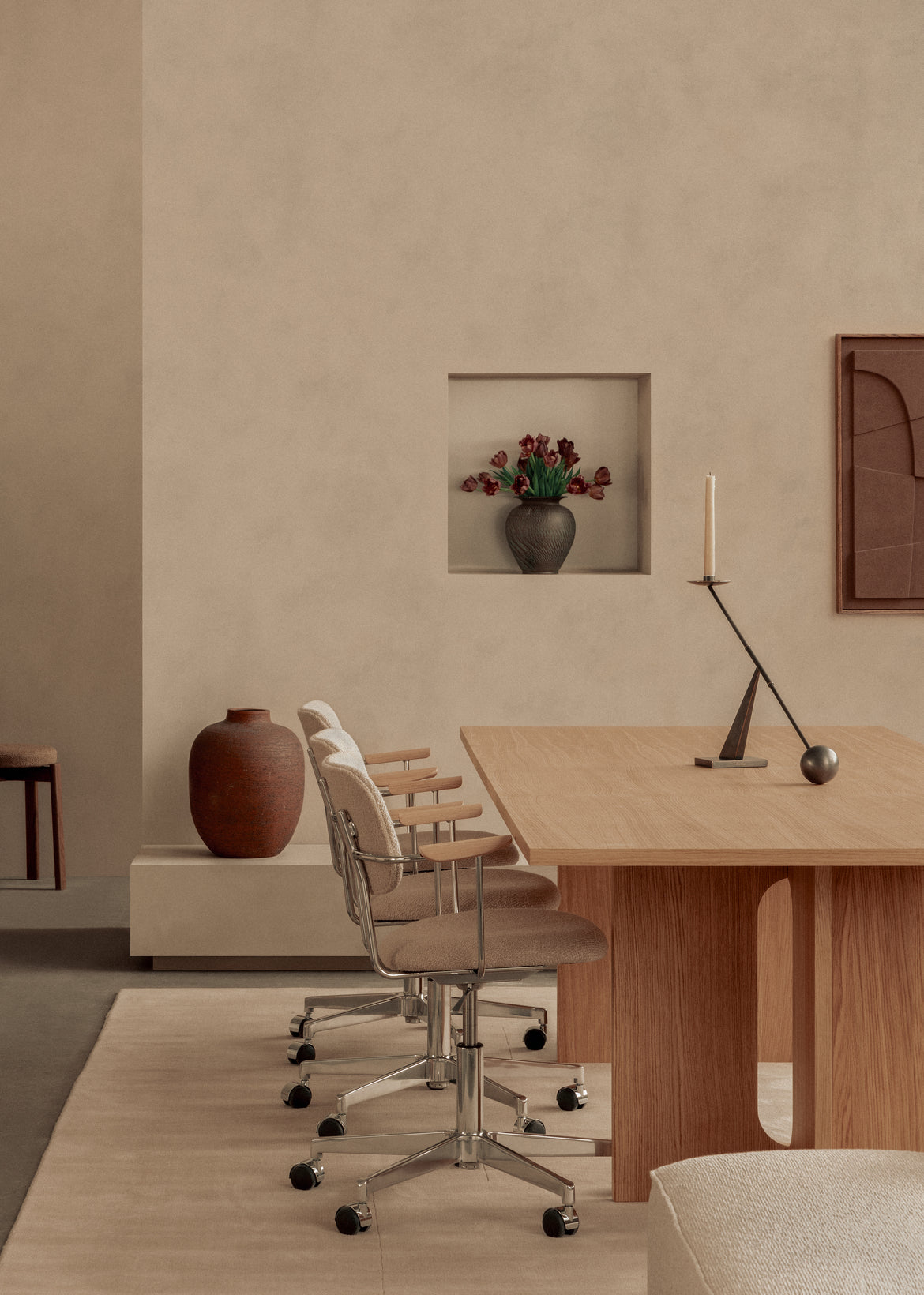 Świecznik INTERCONNECT brązowany mosiądz