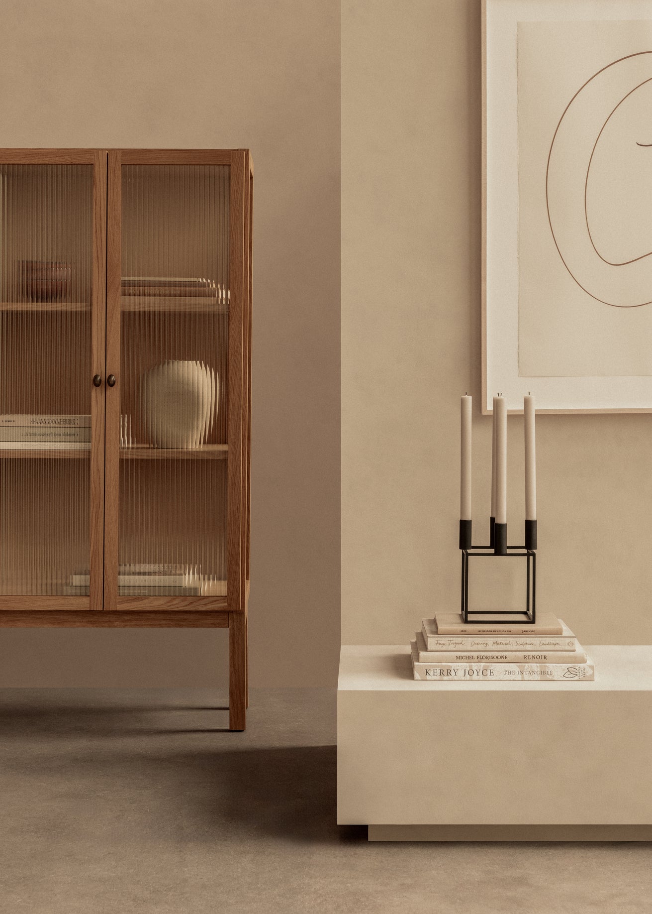 KUBUS Cream Candle Holder
