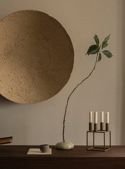 KUBUS Cream Candle Holder