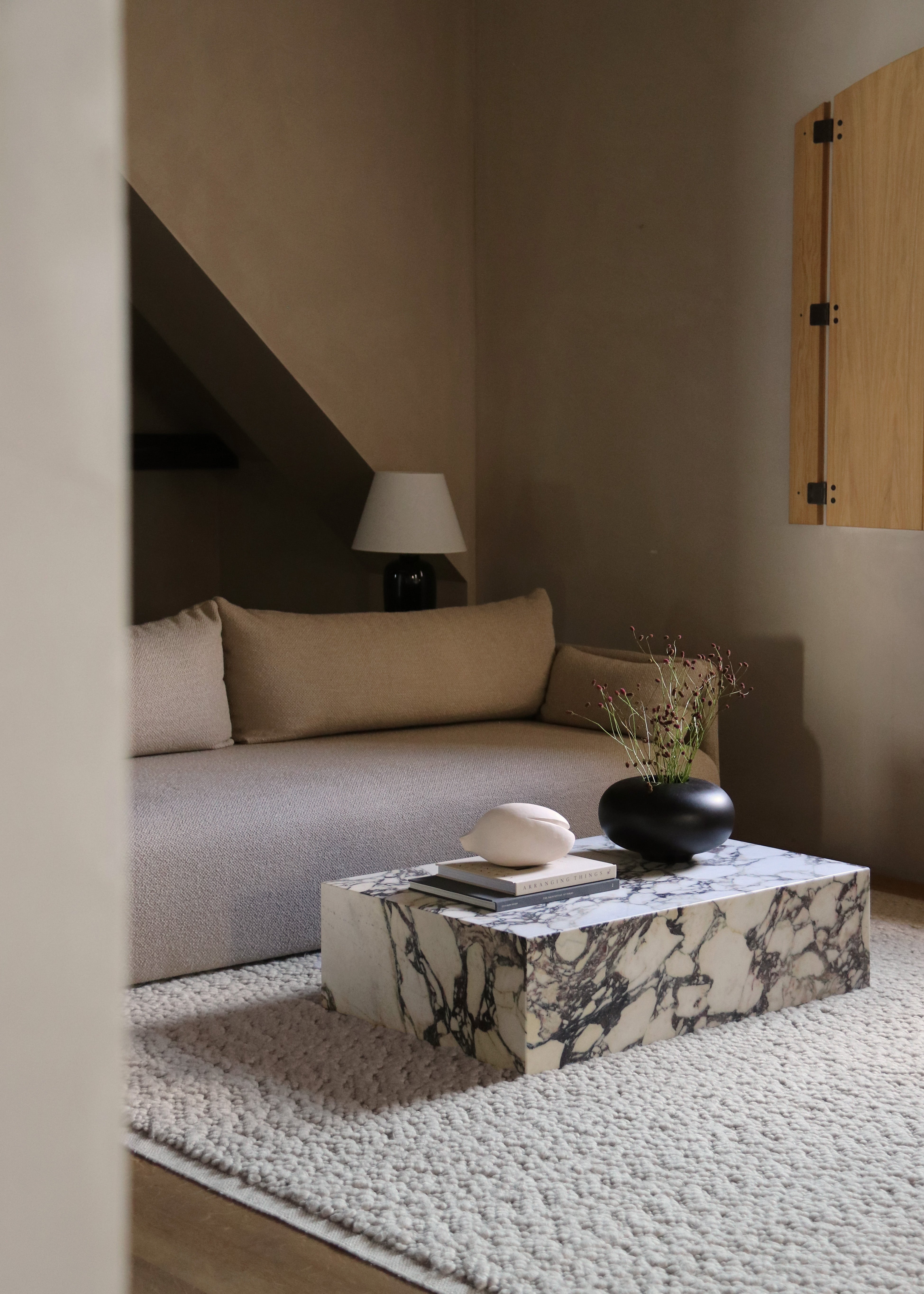 3-seater OFFSET mustard sofa