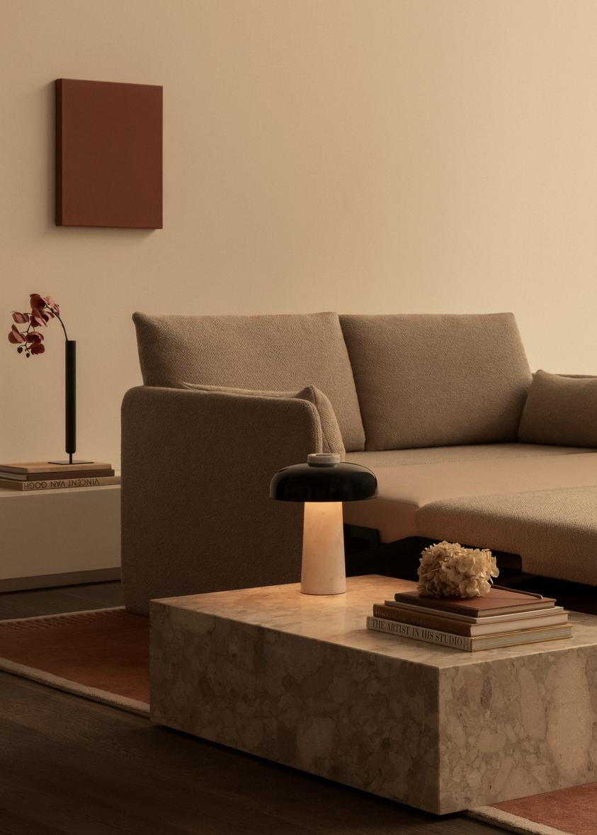 Sofa z funkcją spania 2-osobowa 0FFSET jasnobeżowy