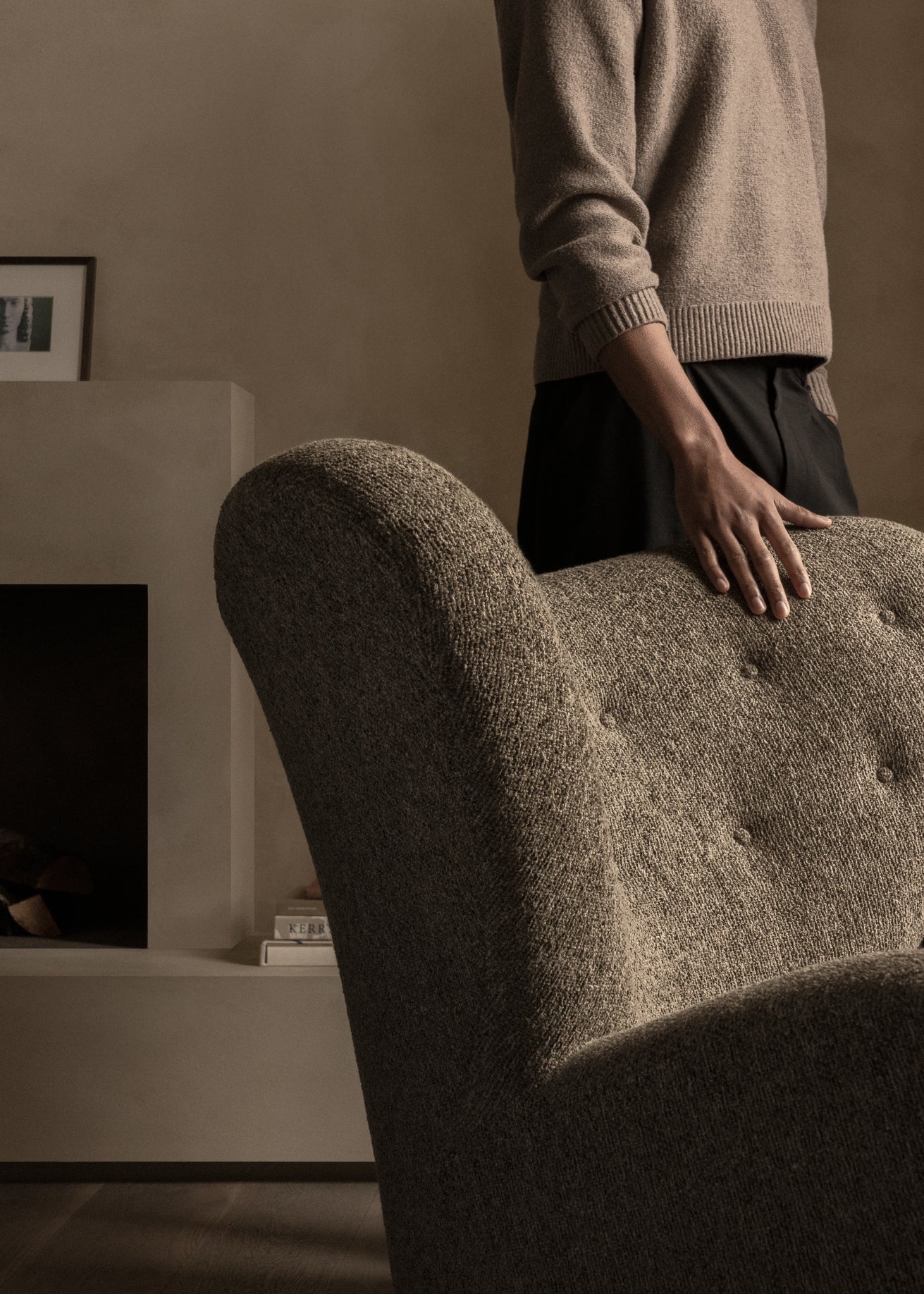 Sessel DER MÜDE MANN beige