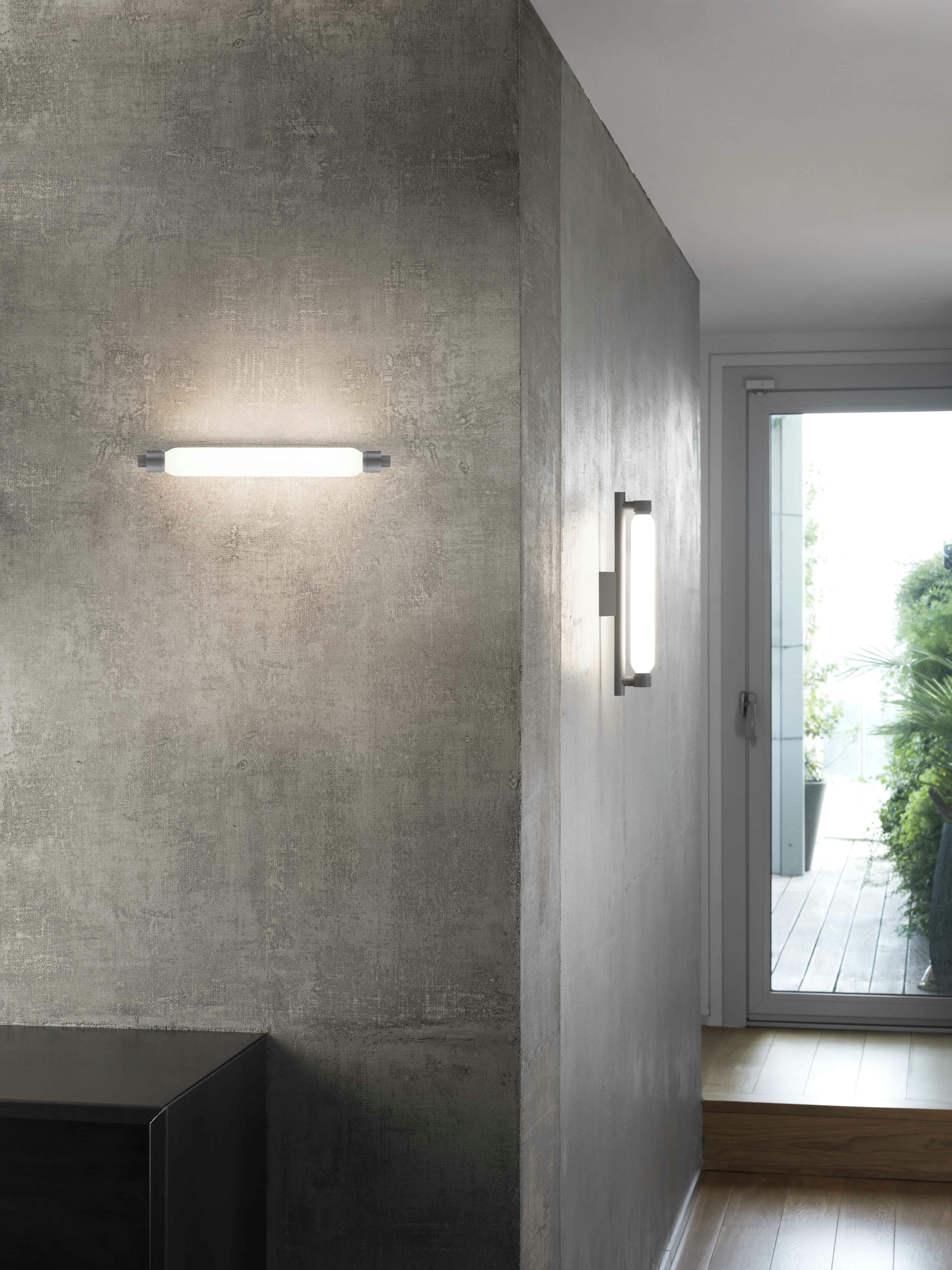 La Roche Wandlampe grau