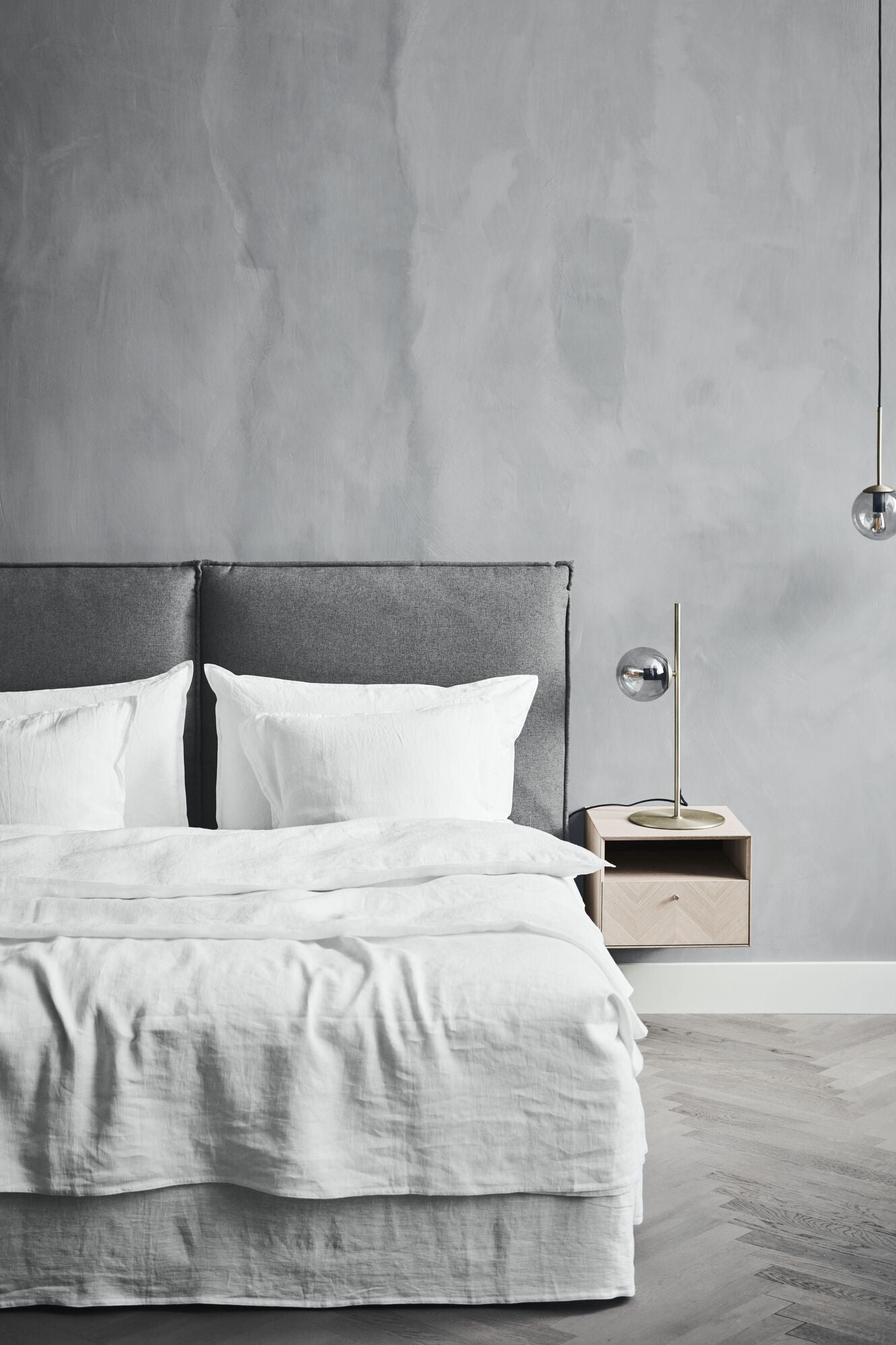 Black ORB table lamp