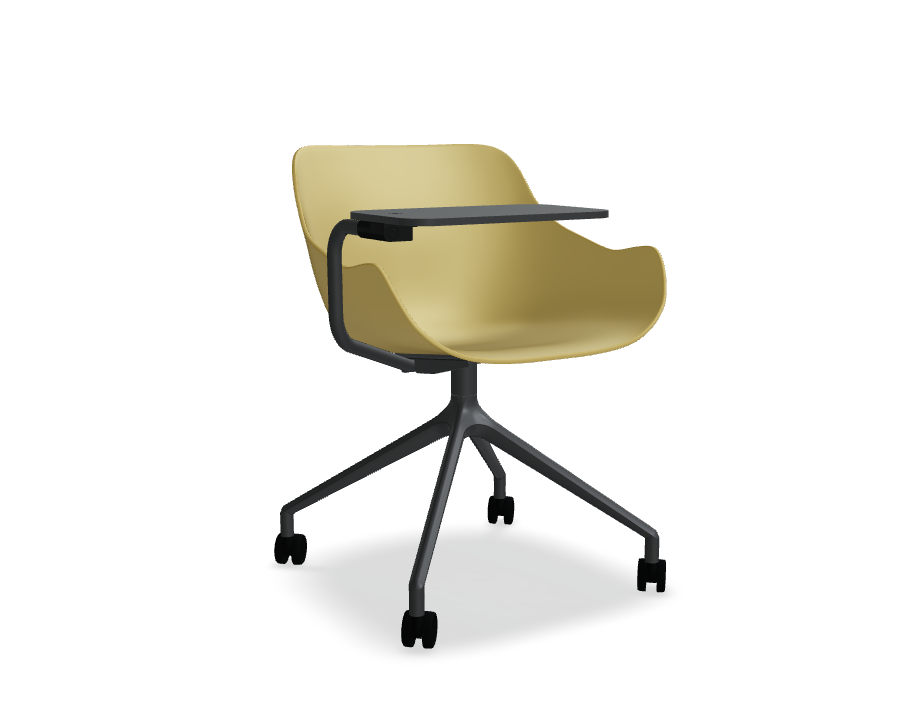 Swivel chair Baltic Basic aluminum base with wheels