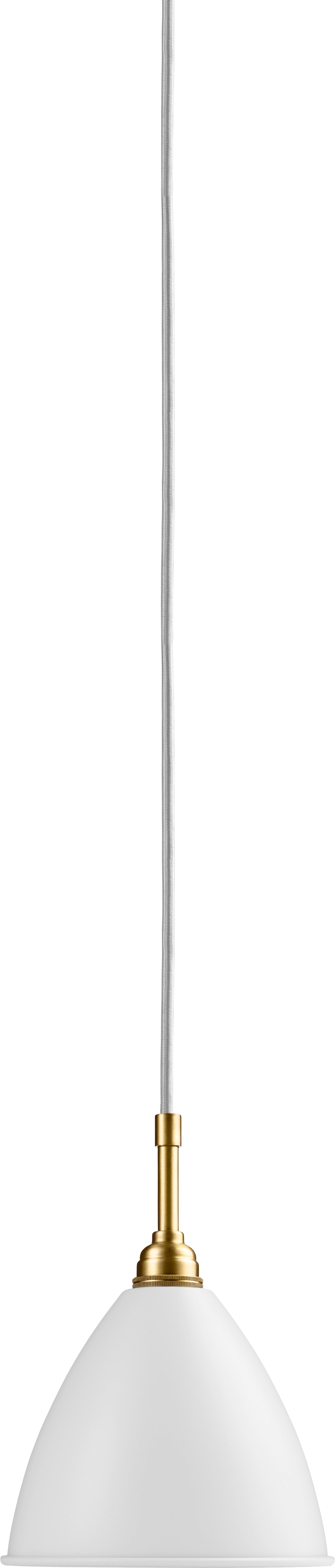 BESTLITE BL9 Brass Pendant Lamp with Cream Shade