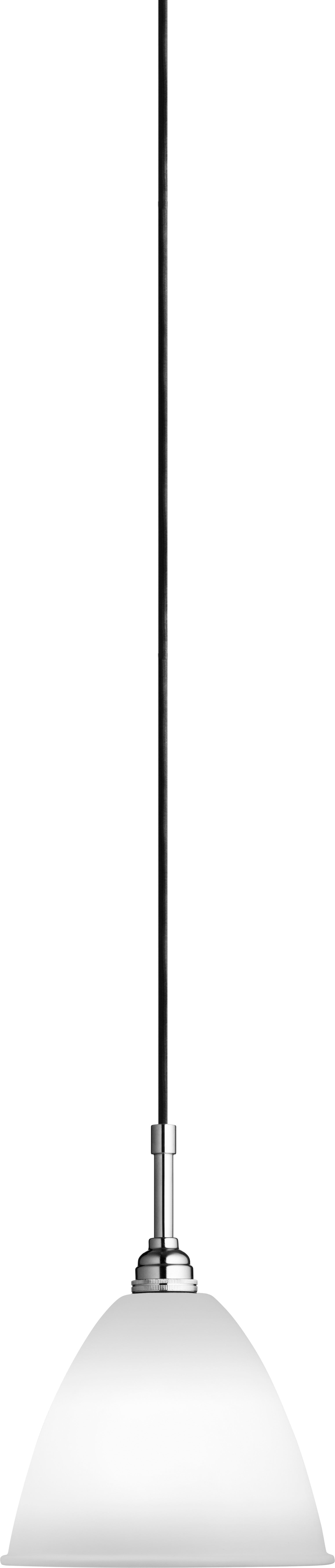 BESTLITE BL9 Chrome Pendant Lamp with Porcelain Shade