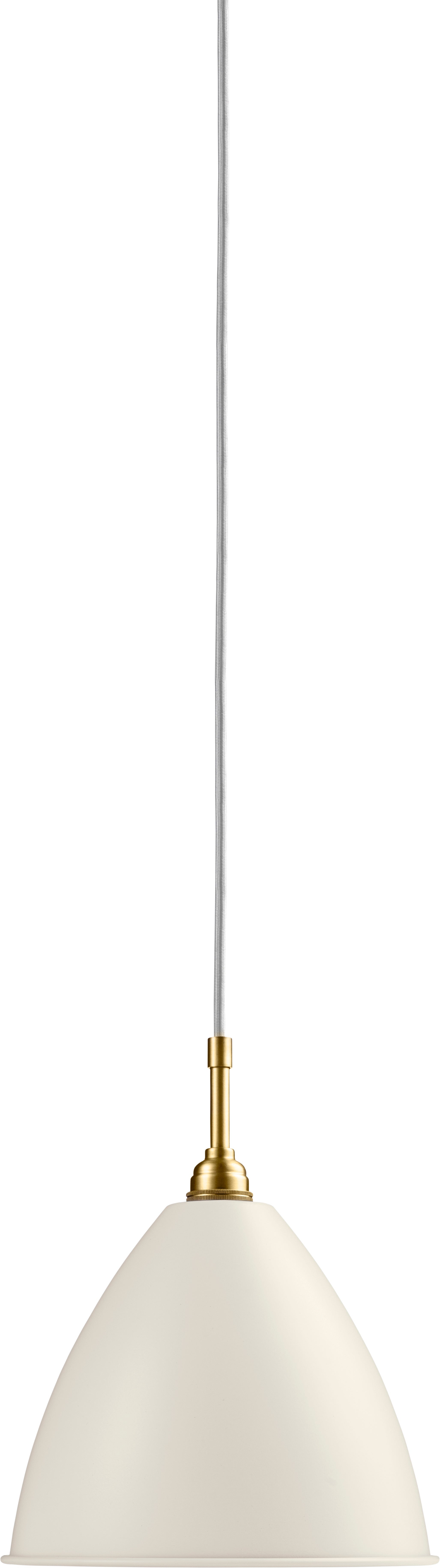 BESTLITE BL9 Brass Pendant Lamp with Cream Shade