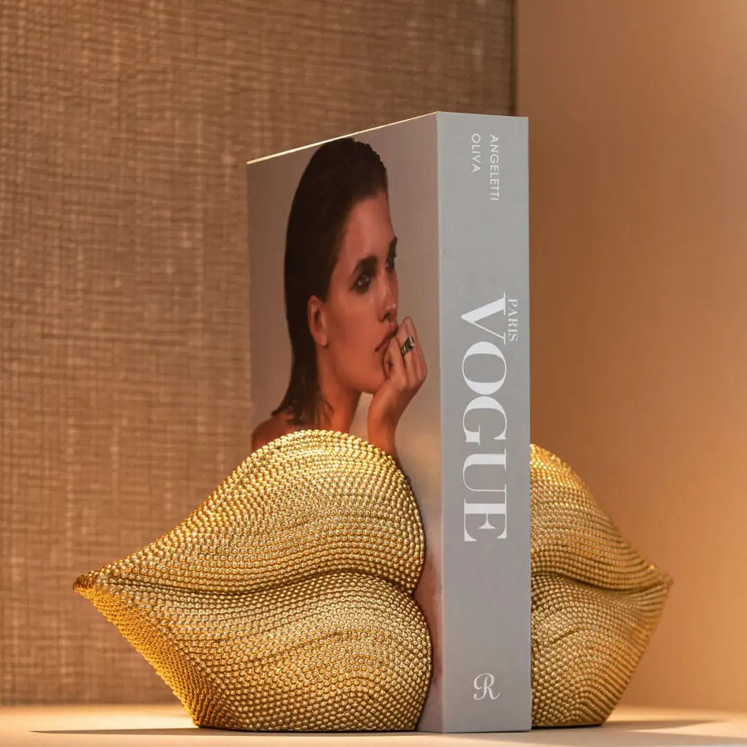 Podpórka do książek KISS złoty