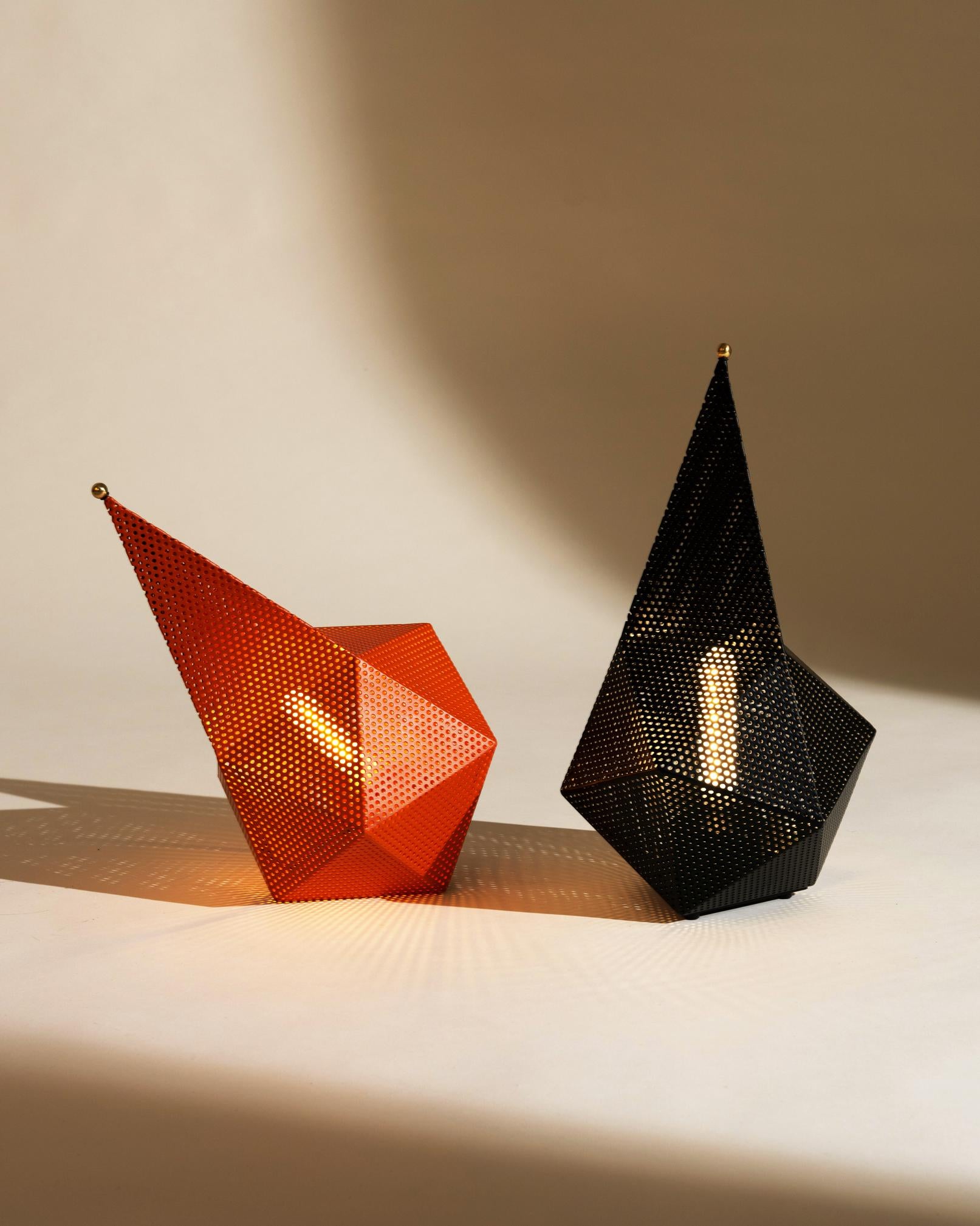 Tragbare Lampe BAGDAD orange