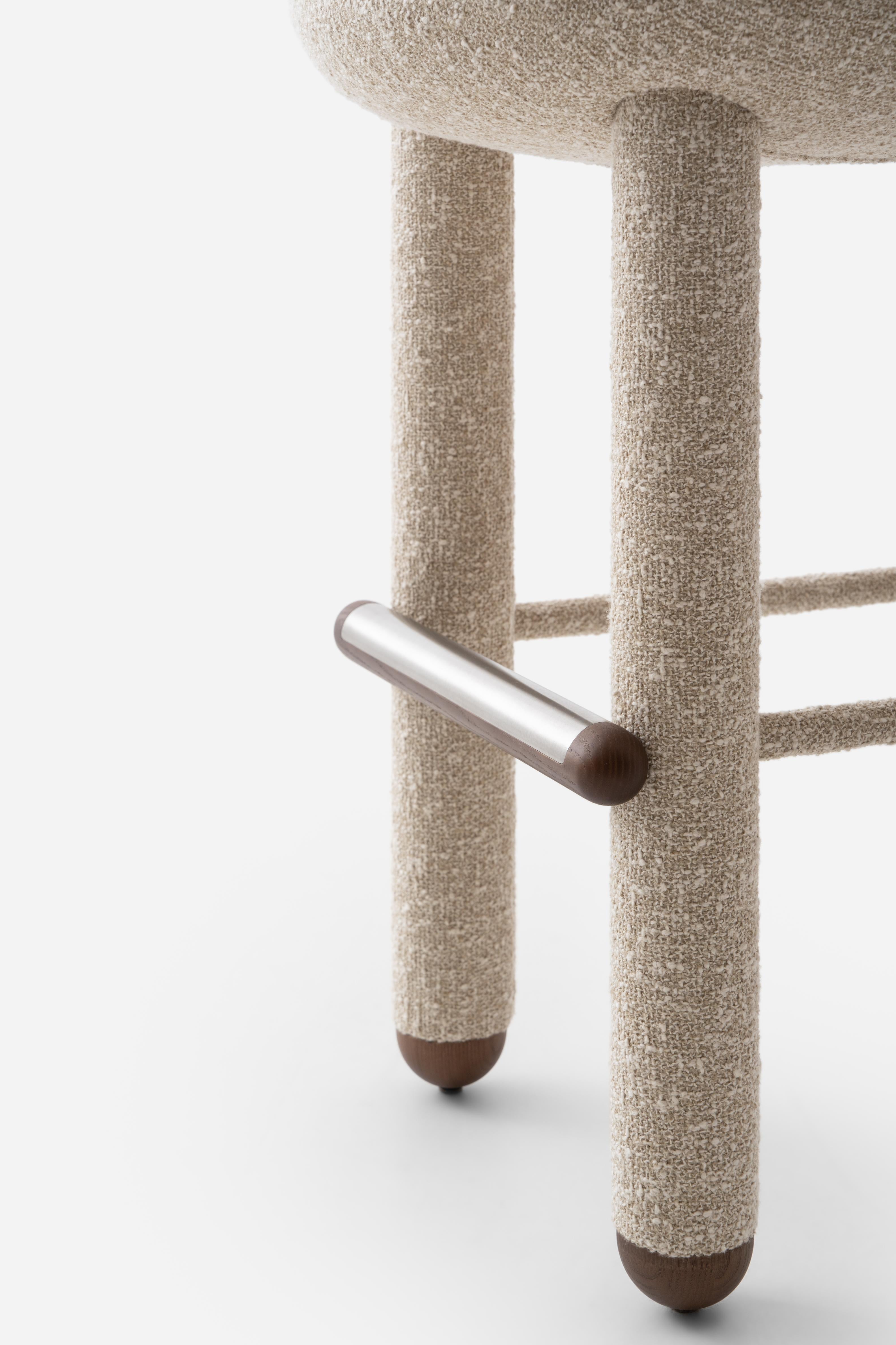 Upholstered FLOCK CS1 Bar Stool
