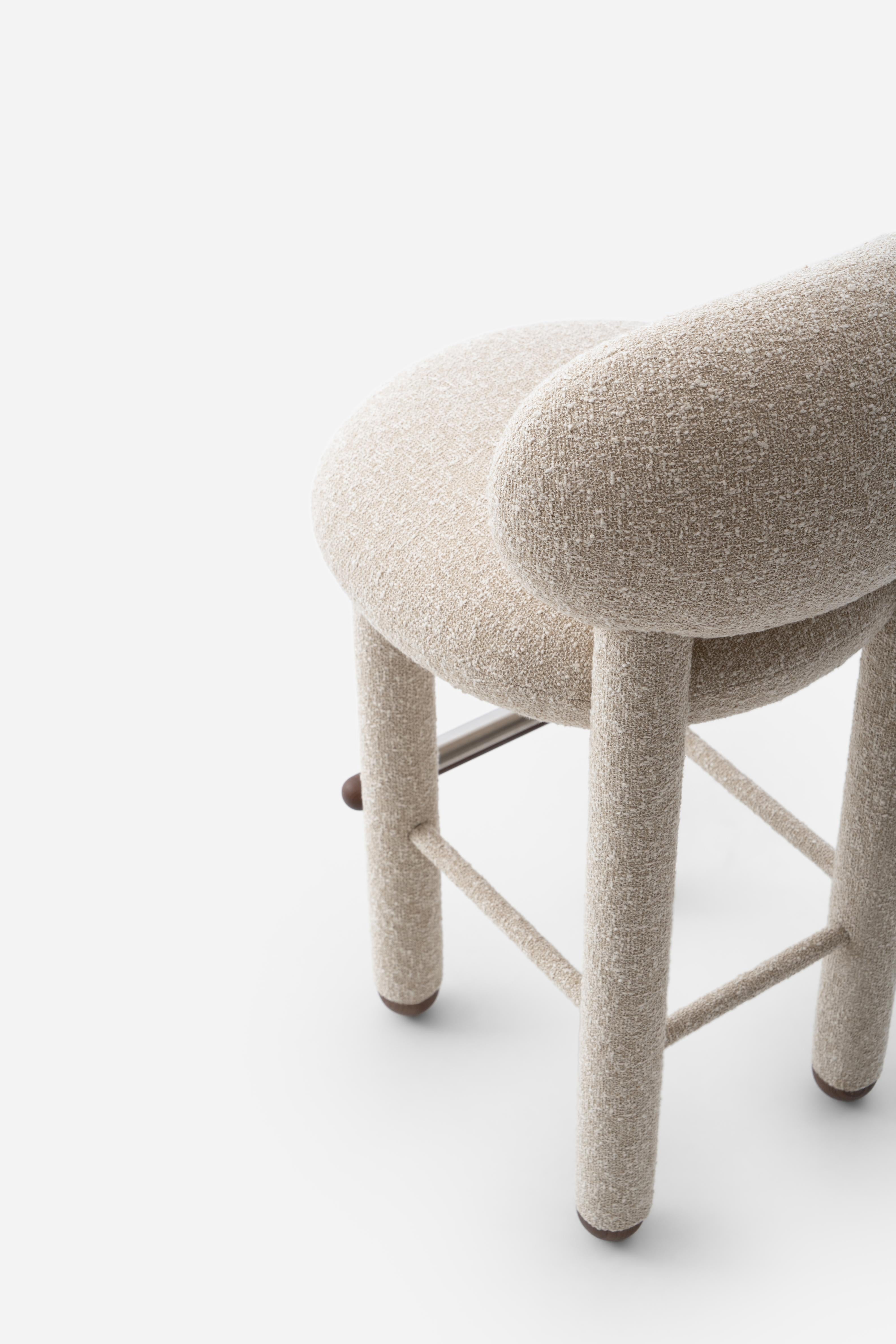 Upholstered FLOCK CS1 Bar Stool