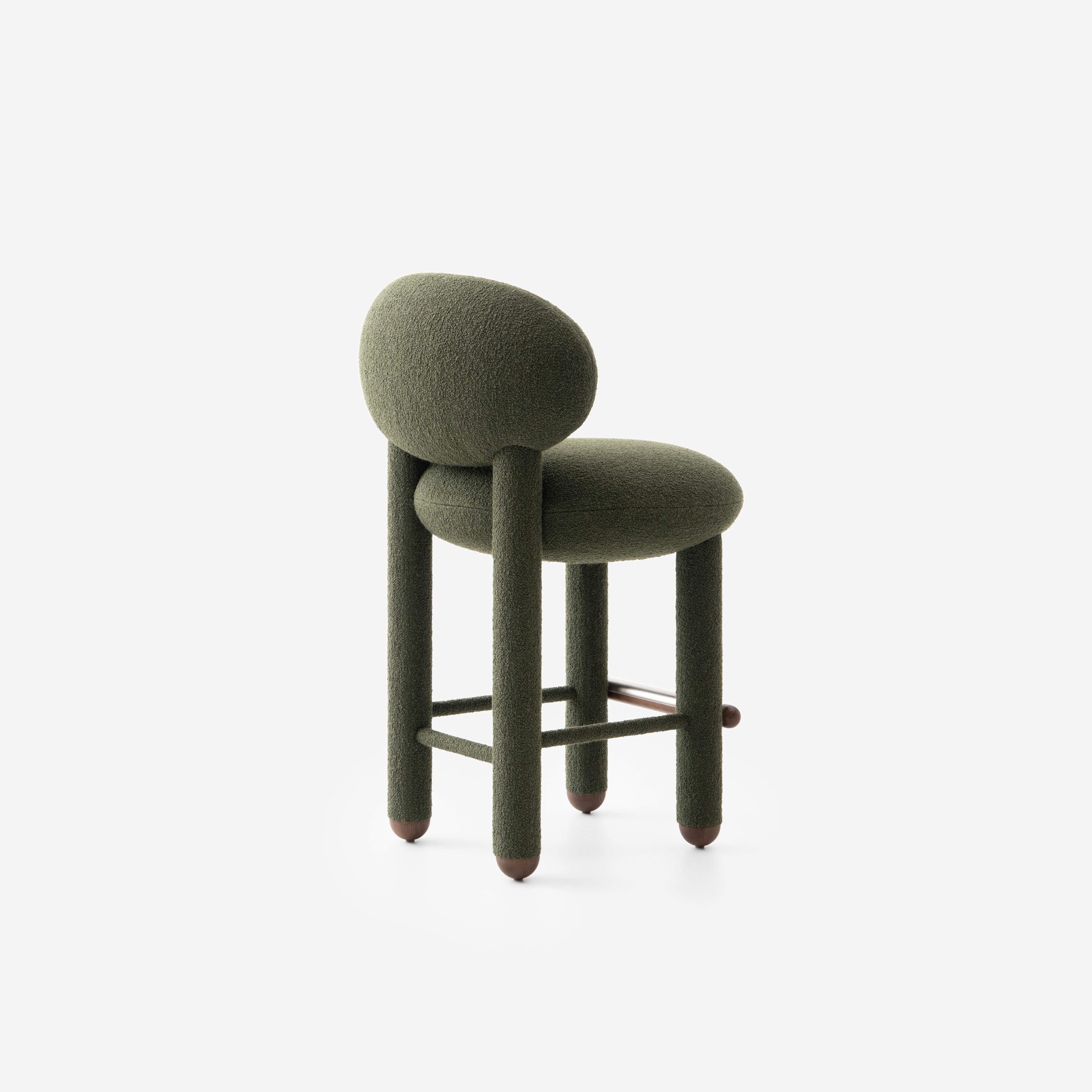 Upholstered FLOCK CS1 Bar Stool
