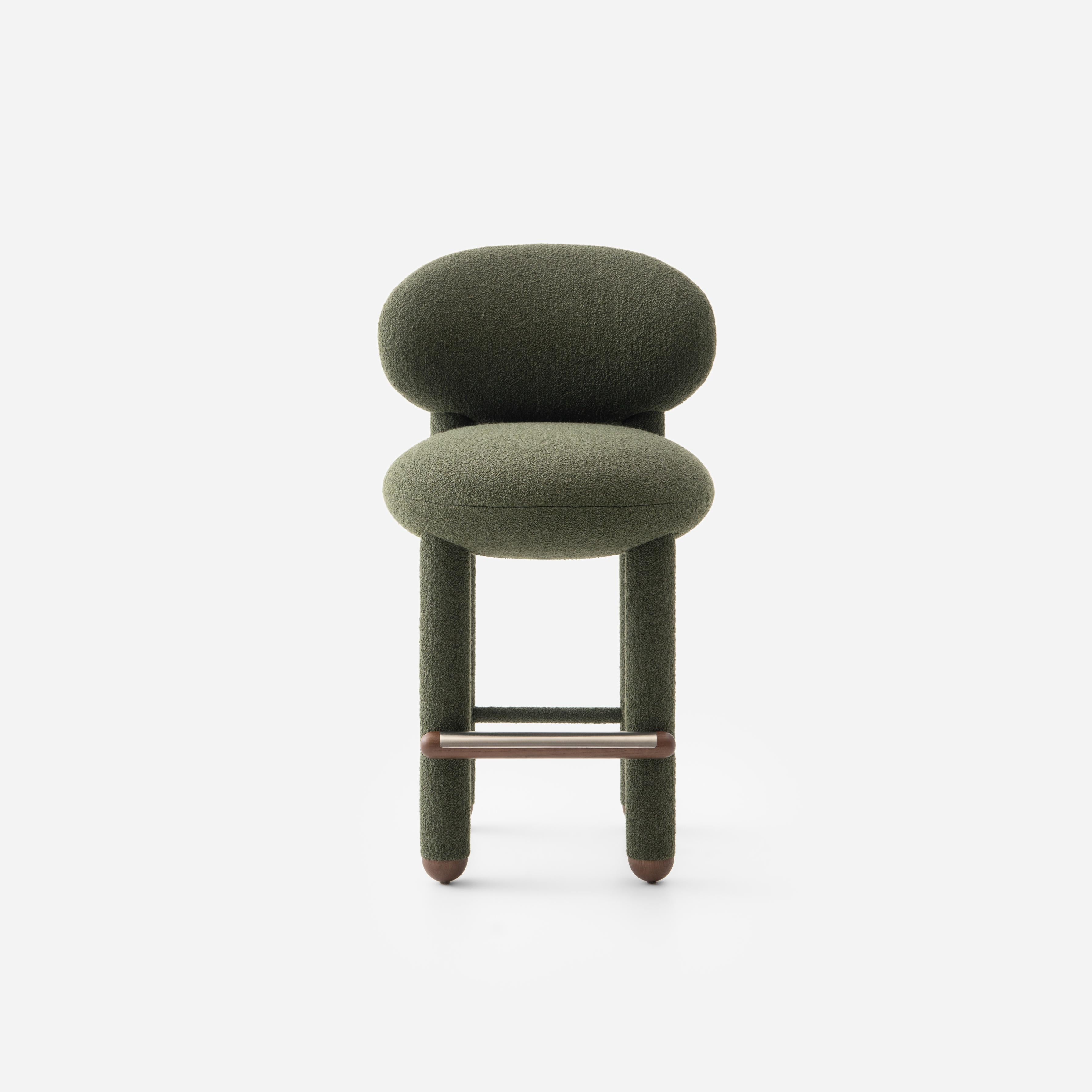Upholstered FLOCK CS1 Bar Stool