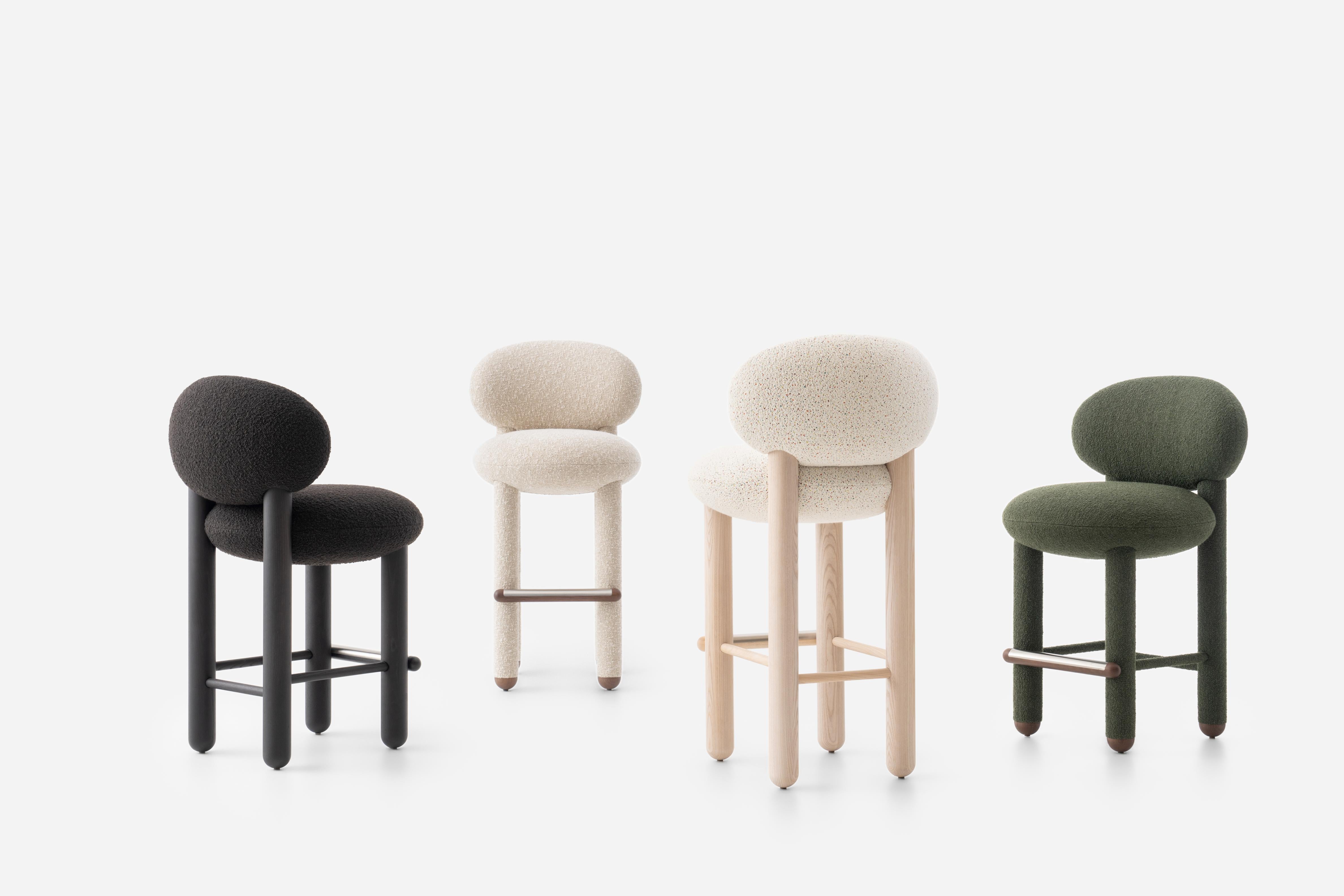 Upholstered FLOCK CS1 Bar Stool