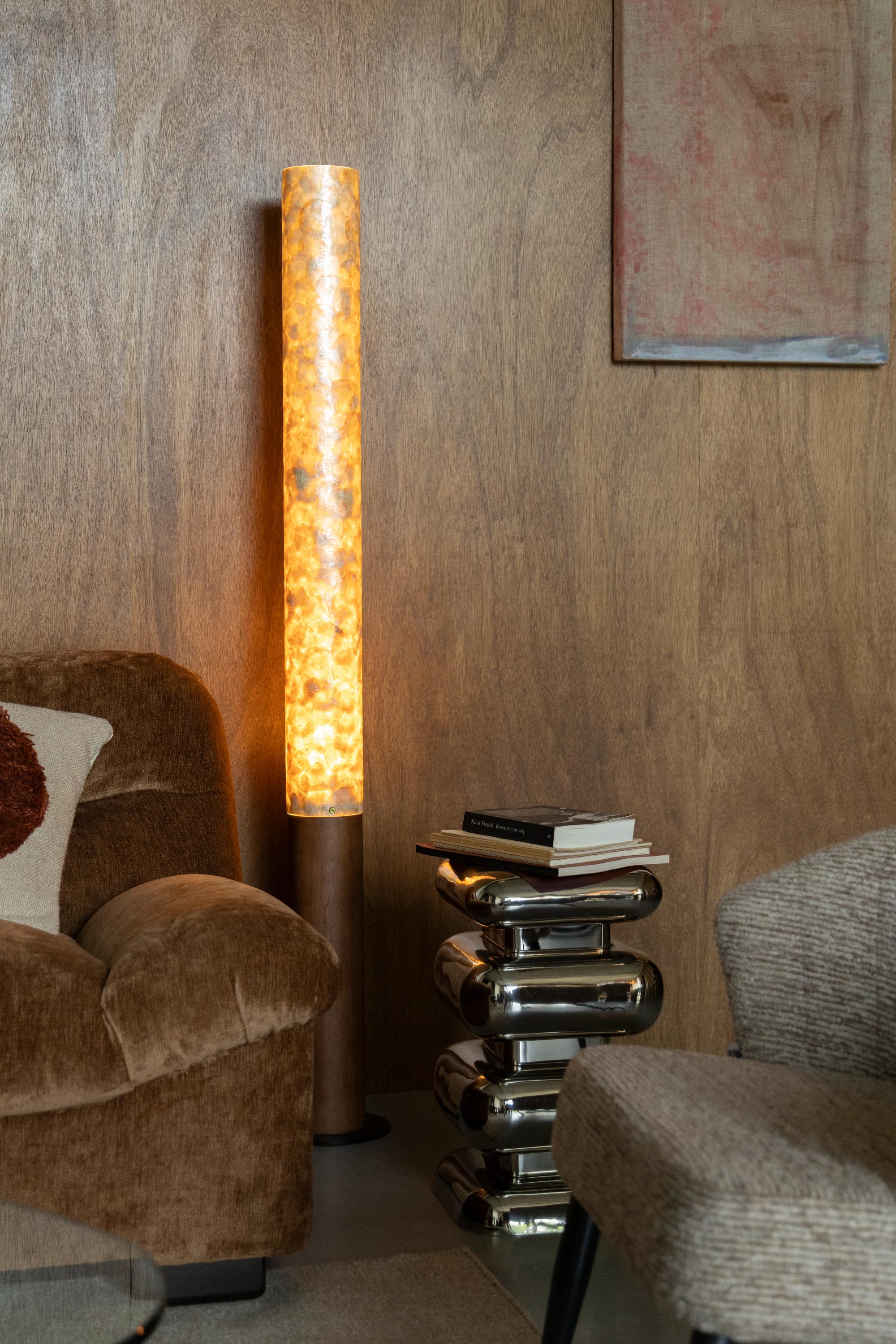 Lampa podłogowa BEAM drewno dębowe