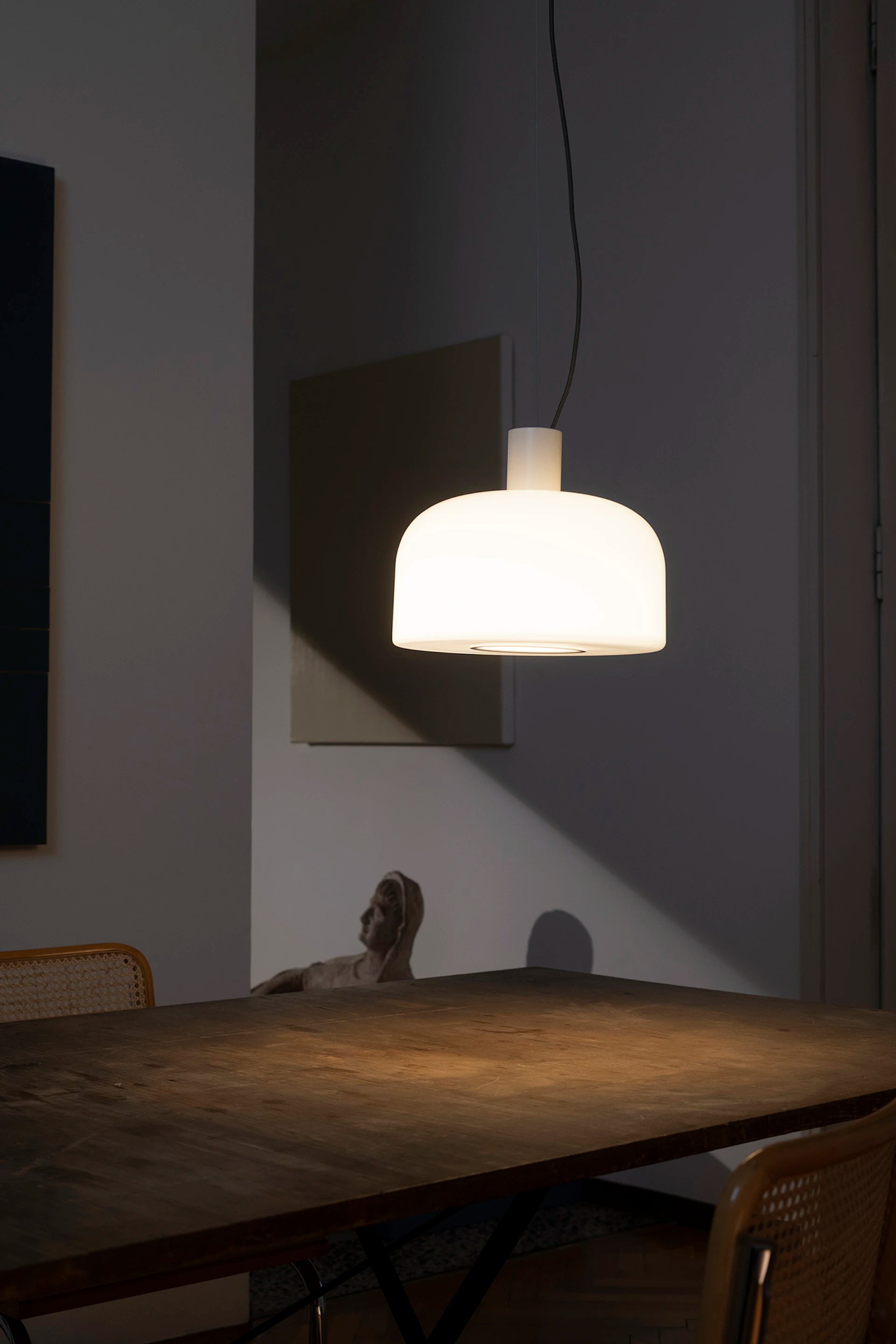 BELLHOP GLASS White Pendant Lamp