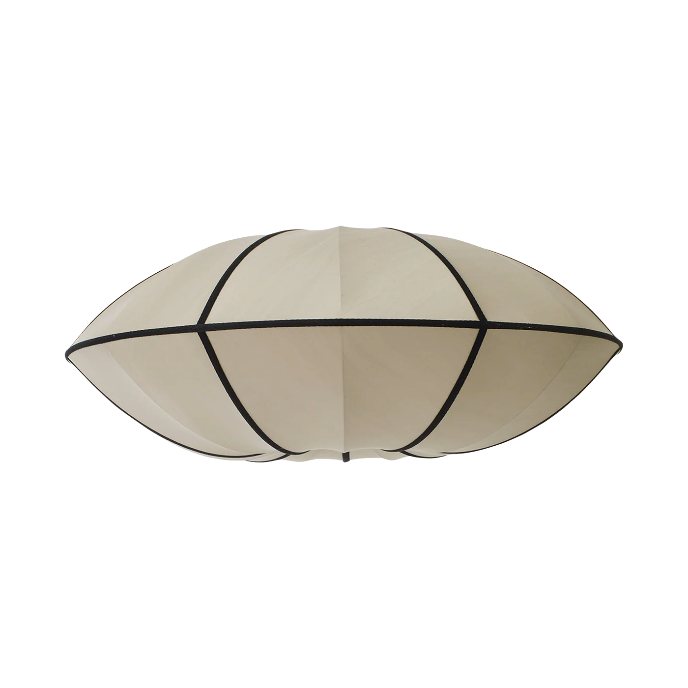 Beige UFO Lamp Shade with Black