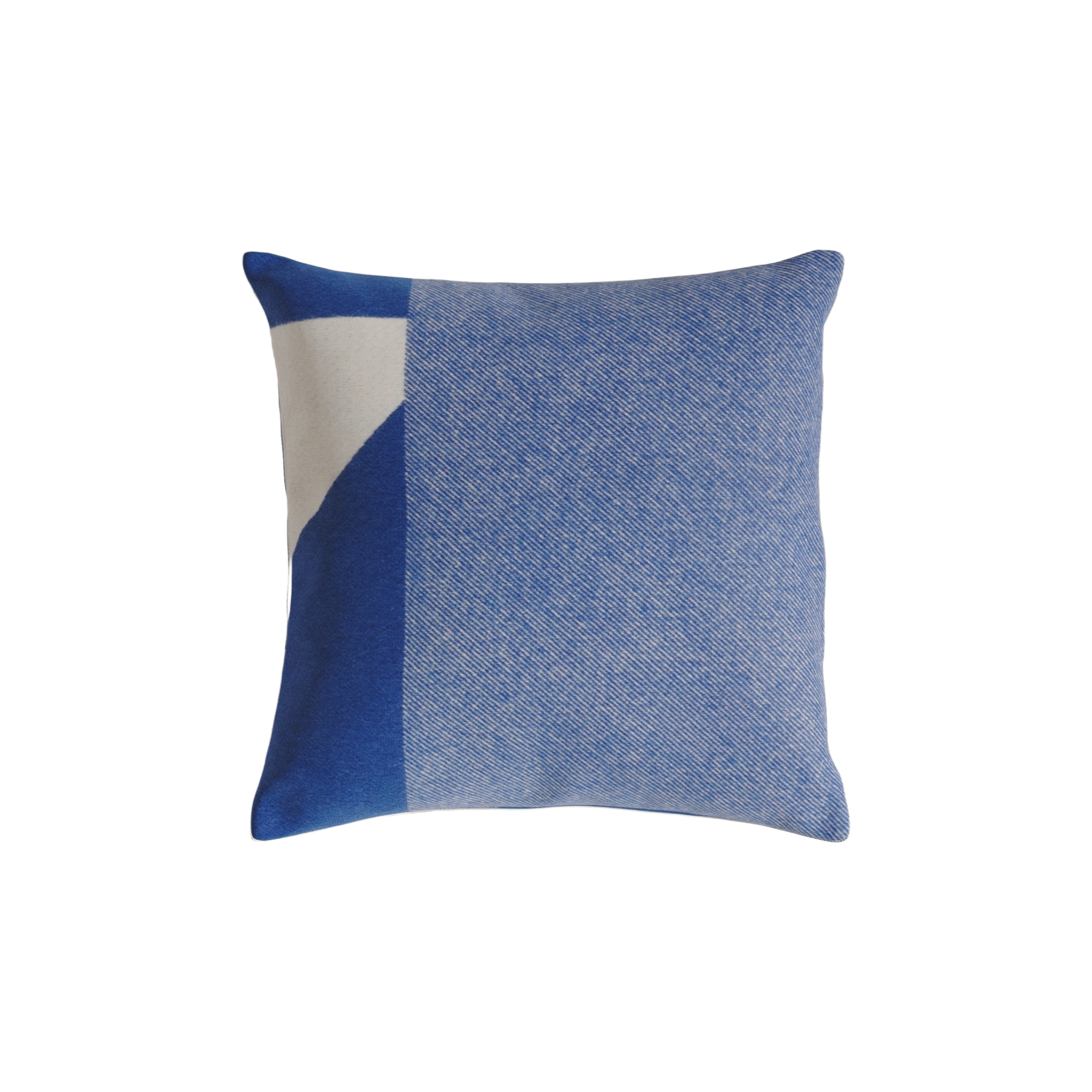 BIG LOGO pillow blue-beige