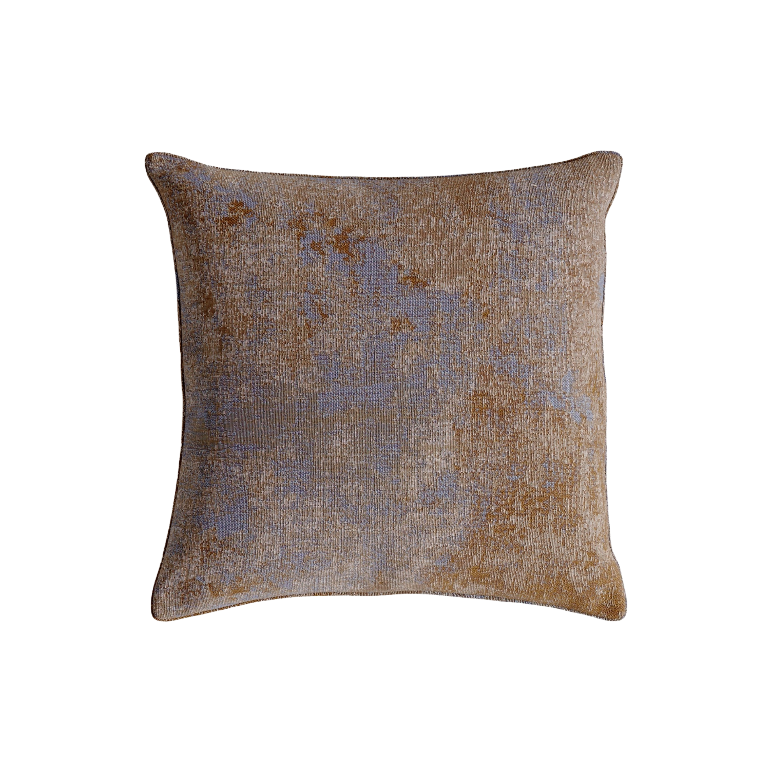 Kissen PIPED braun mit blau