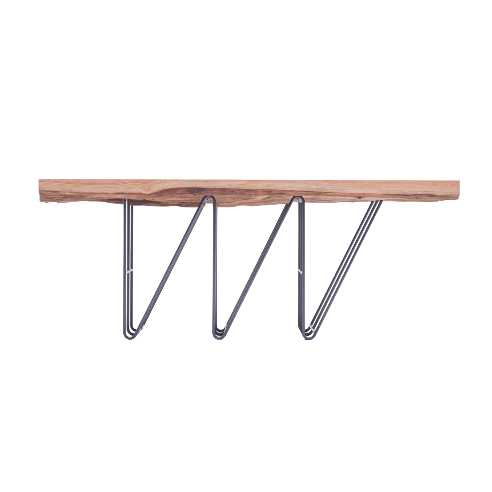 MASIV oak table with a steel base