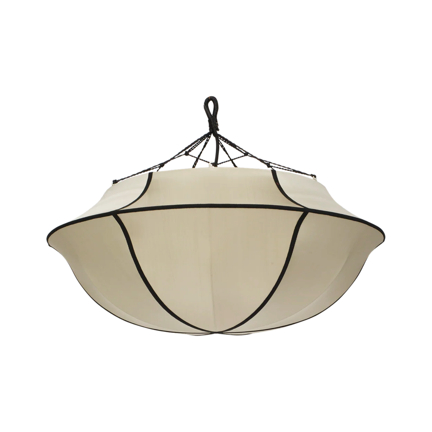 Abażur UMBRELLA beige mit Schwarz