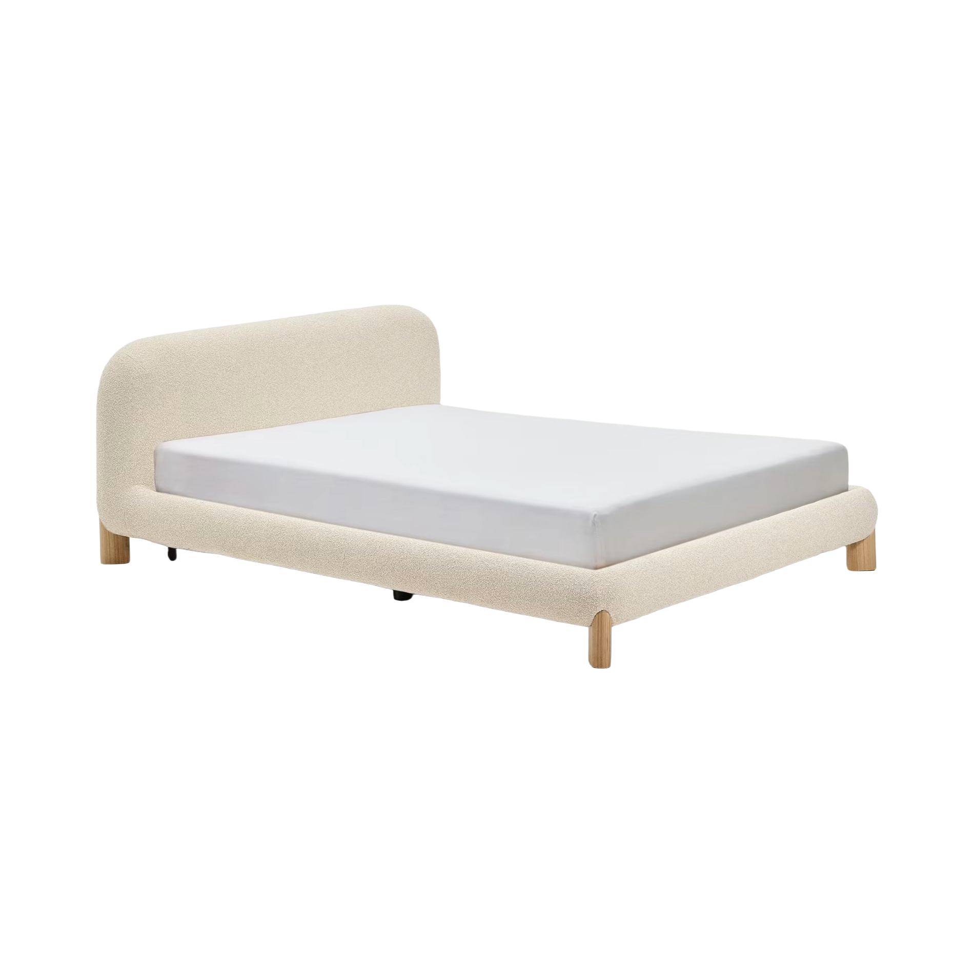 ODINA bed ecru with ash base