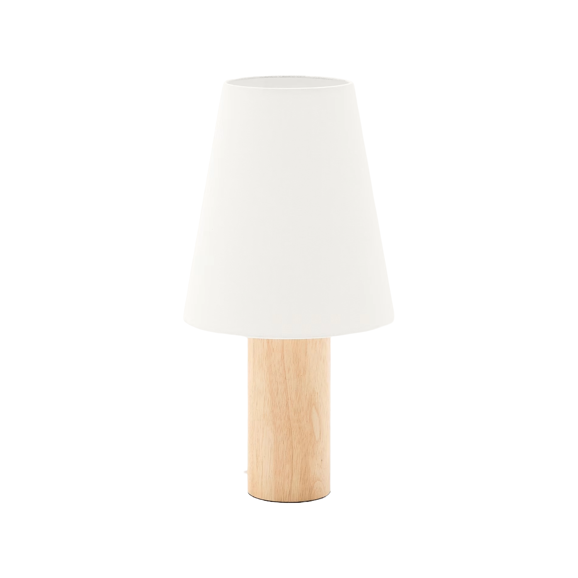 MARGA Table Lamp Rubber Wood with White Shade