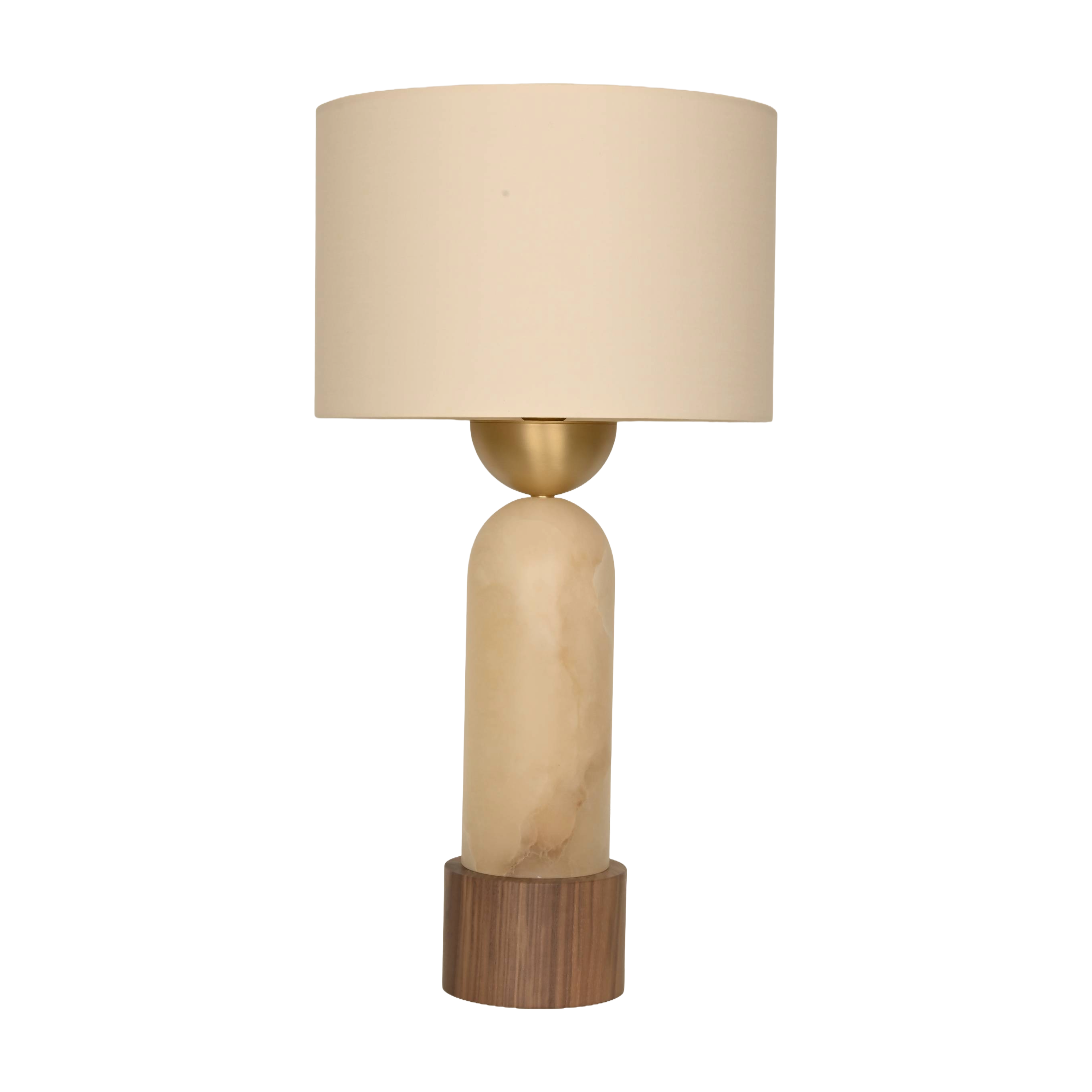 PEONA KELO Table Lamp White Alabaster