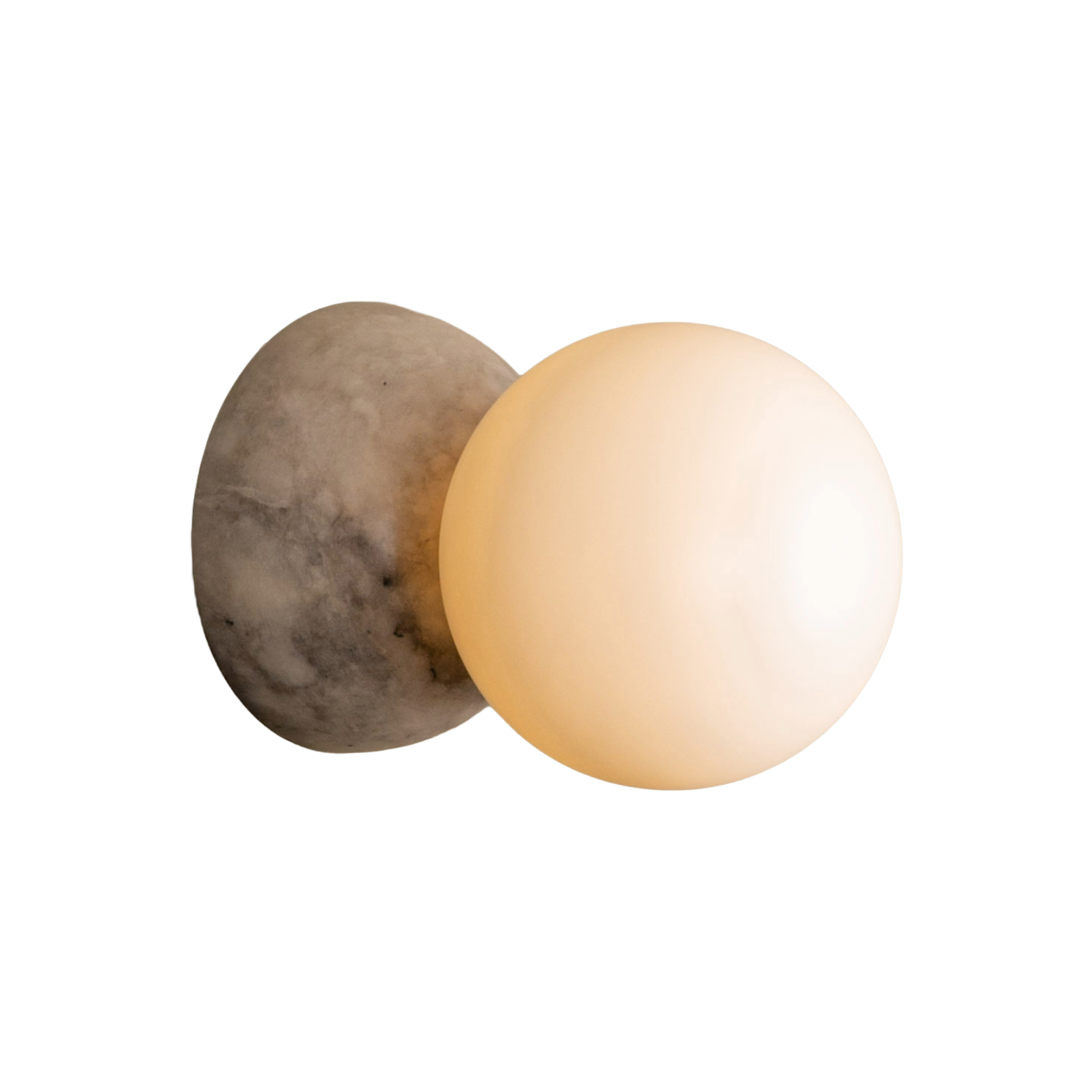 Wall lamp EKLIPSO dark beige alabaster