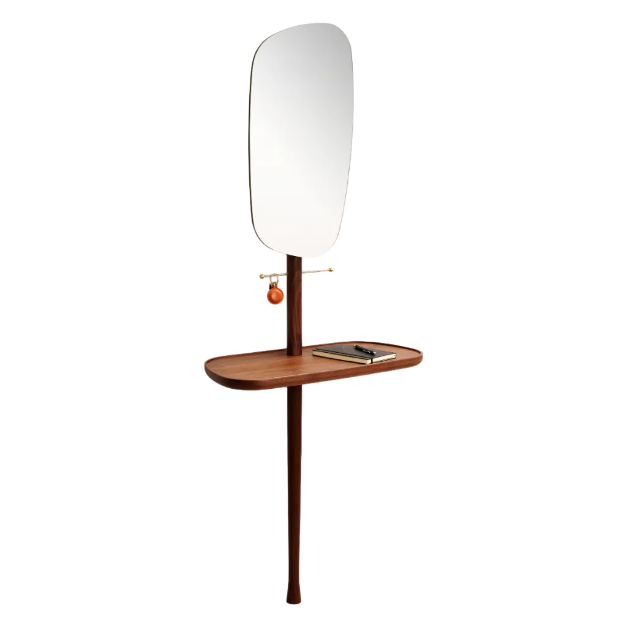 Wall Console with Mirror FOYER lite Wood