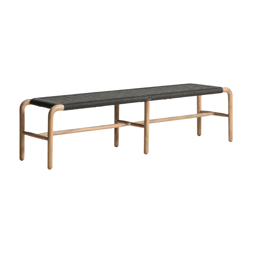 ALIPA Outdoor Bench Black