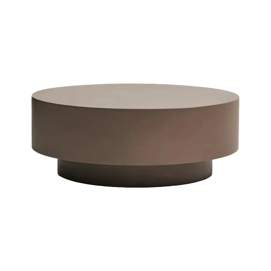 Stolik kawowy GARBET brązowy cement – Kave Home