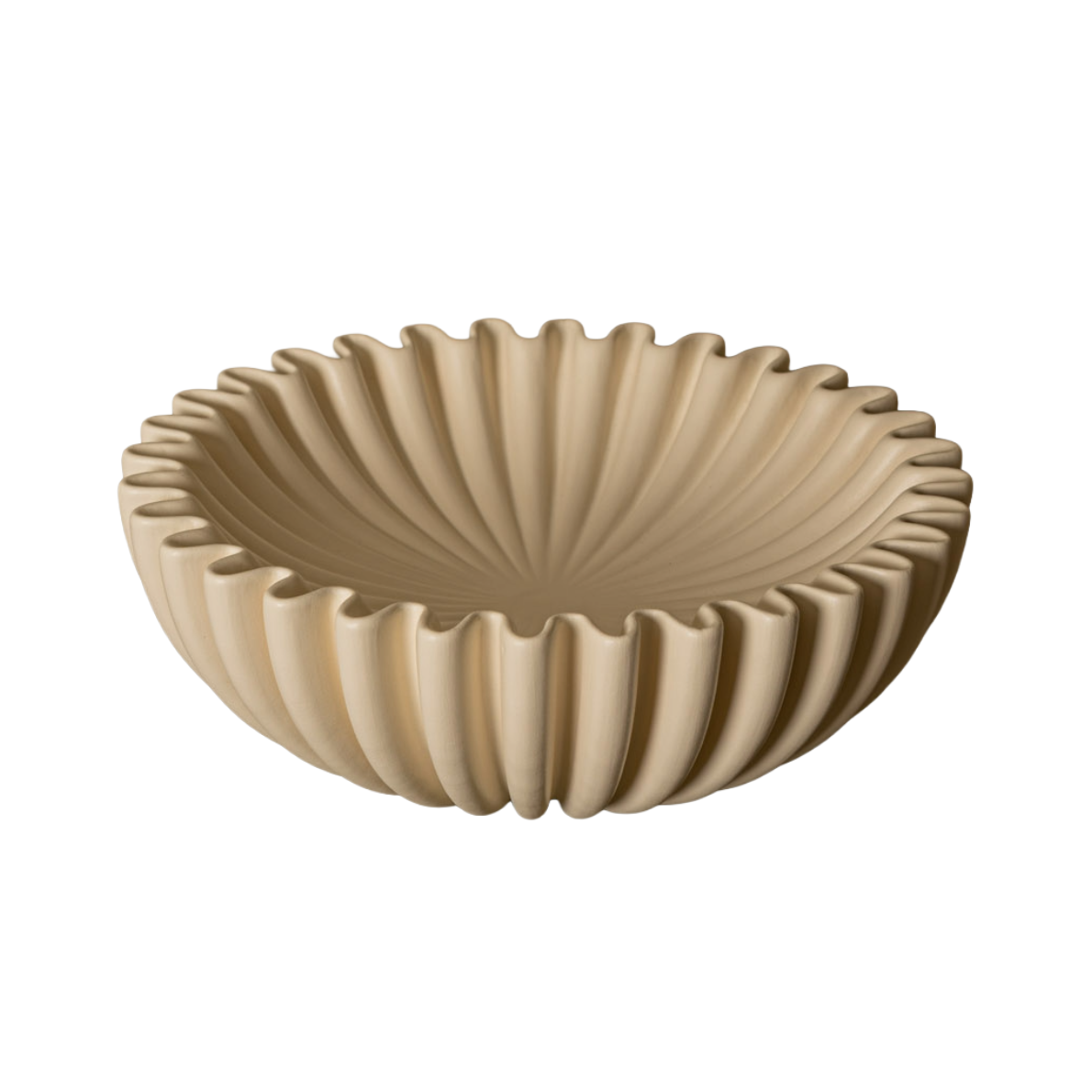 Lotuso Ecru Ceramic Bowl