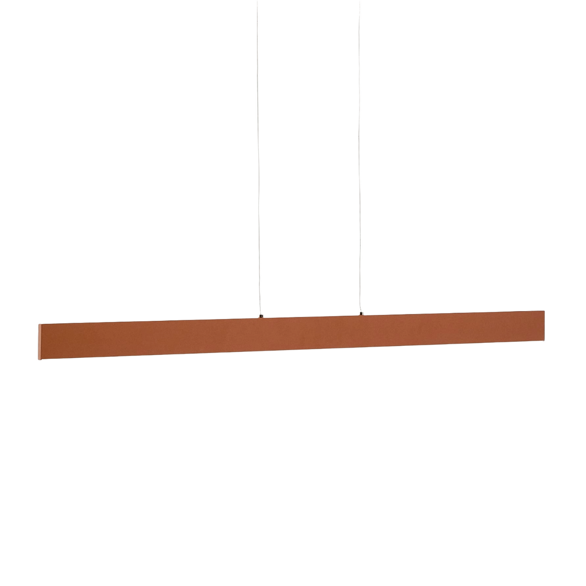 BOADELLA terracotta linear pendant lamp