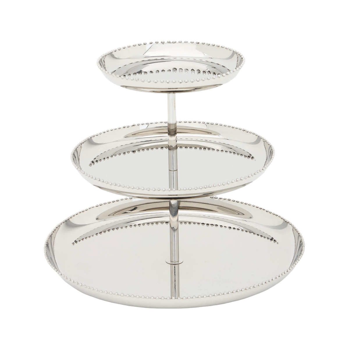 Nirela 3-Tiered Stand Silver Stainless Steel