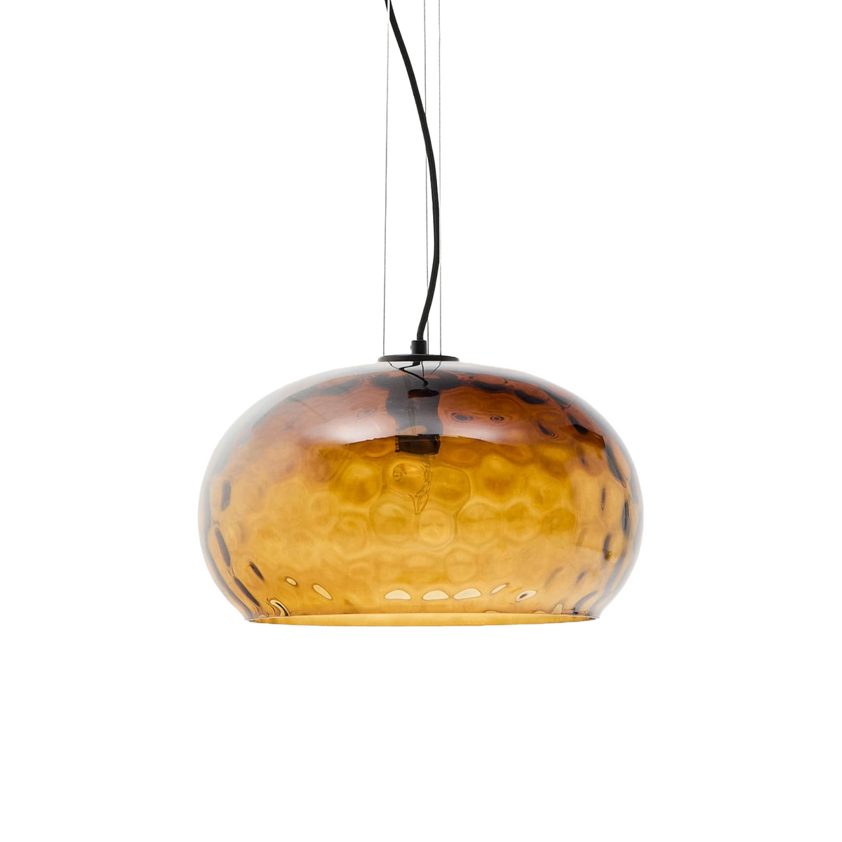 BALMA pendant lamp brown glass