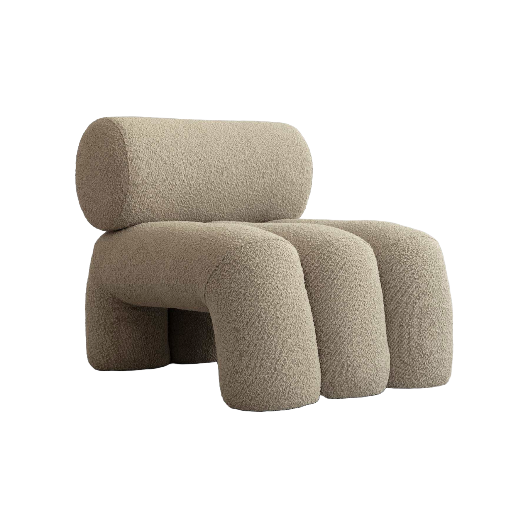 FOKU Sessel Sand Bouclé