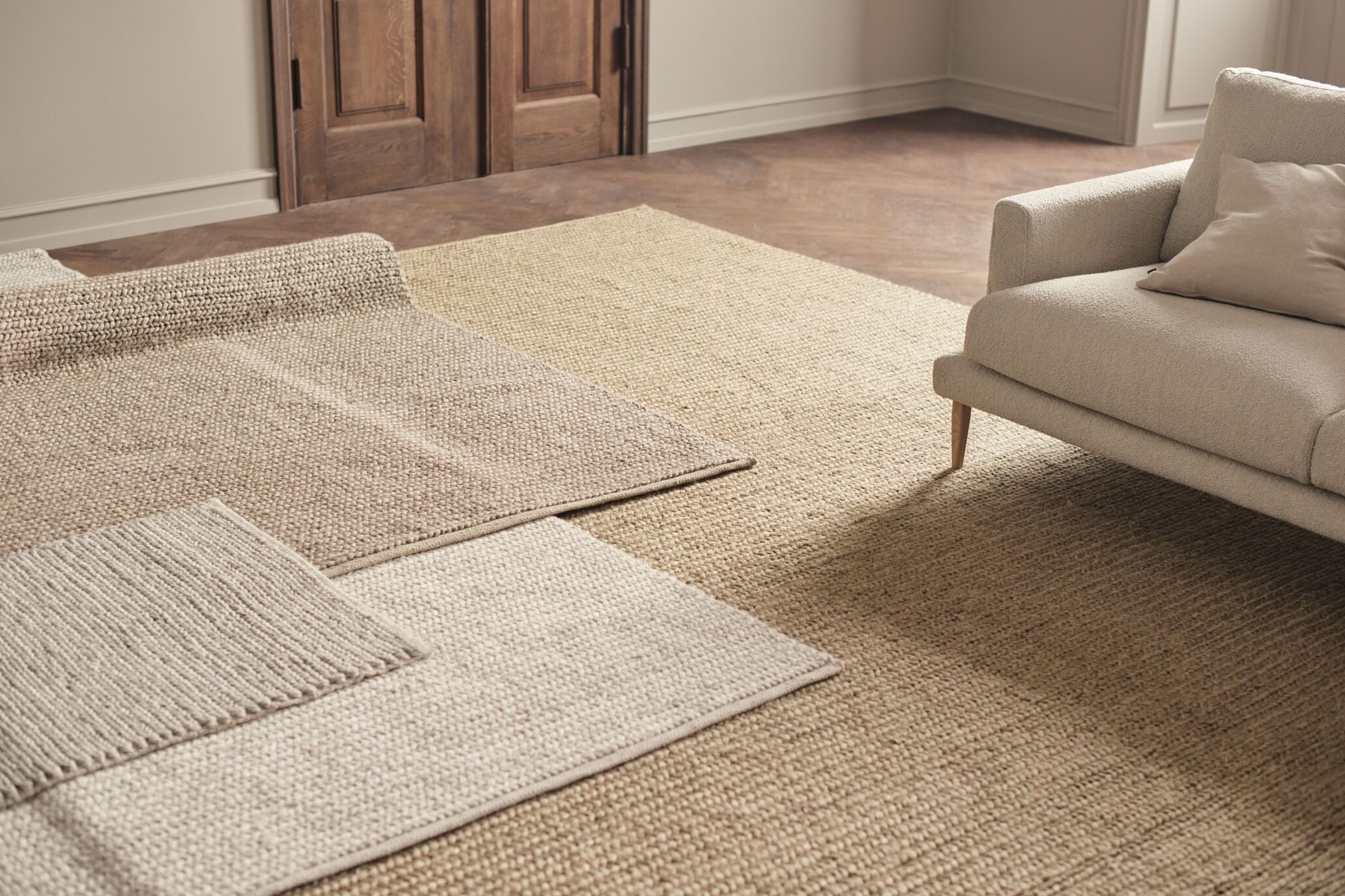 Grey Geflecht Teppich