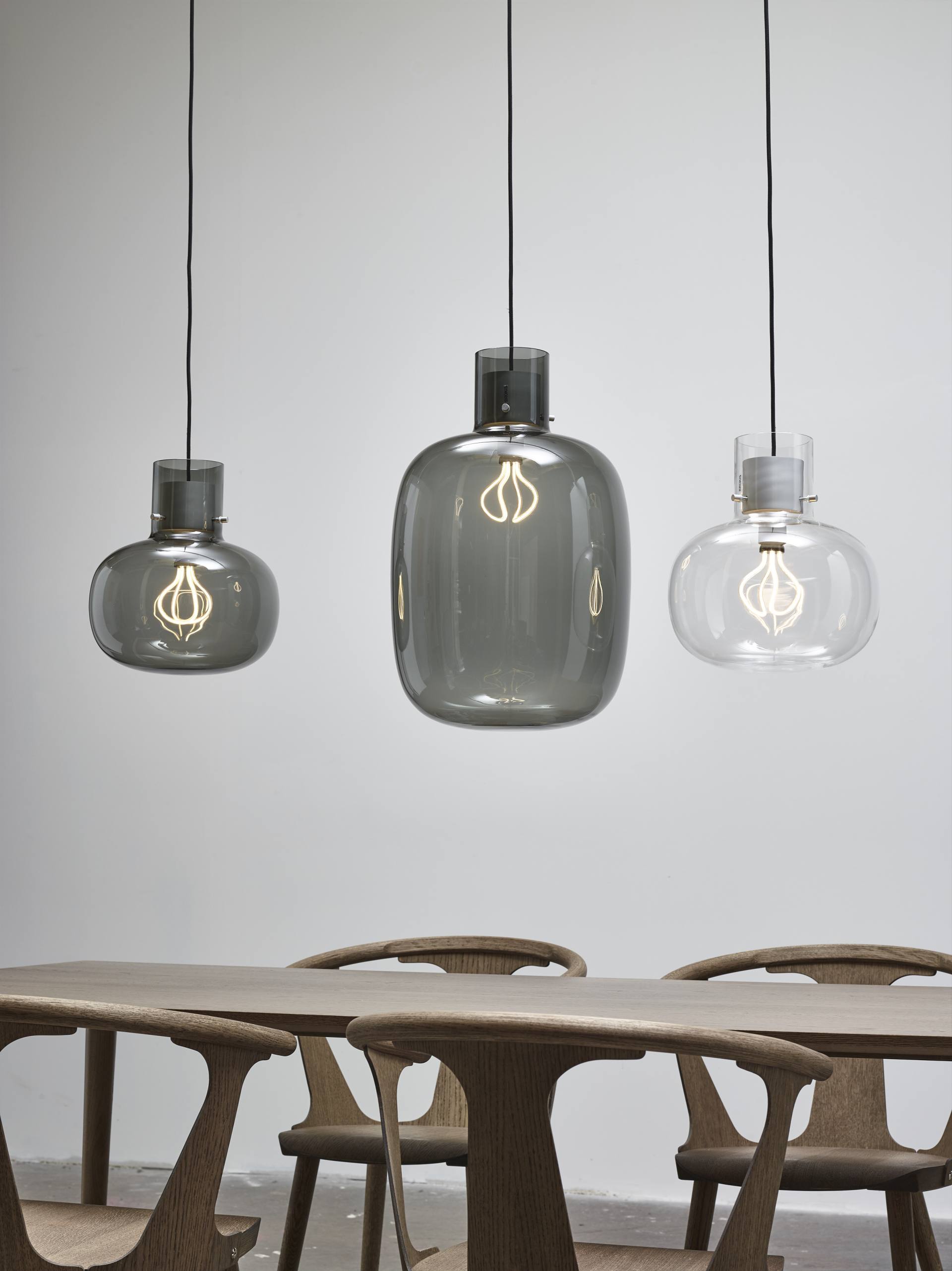 Hanging lamp awa large inflatable glass