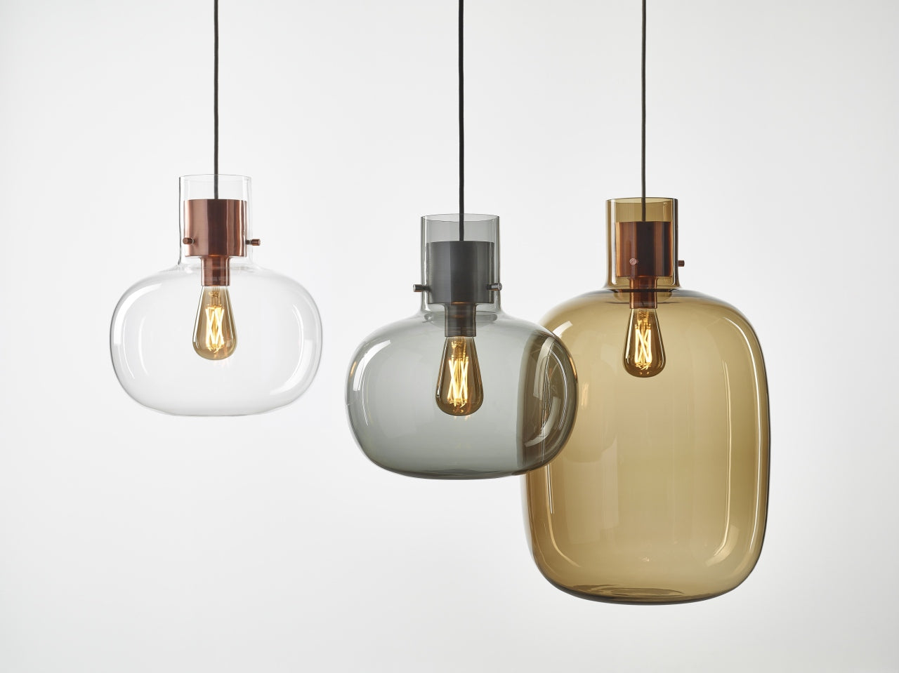 Hanging lamp awa large inflatable glass