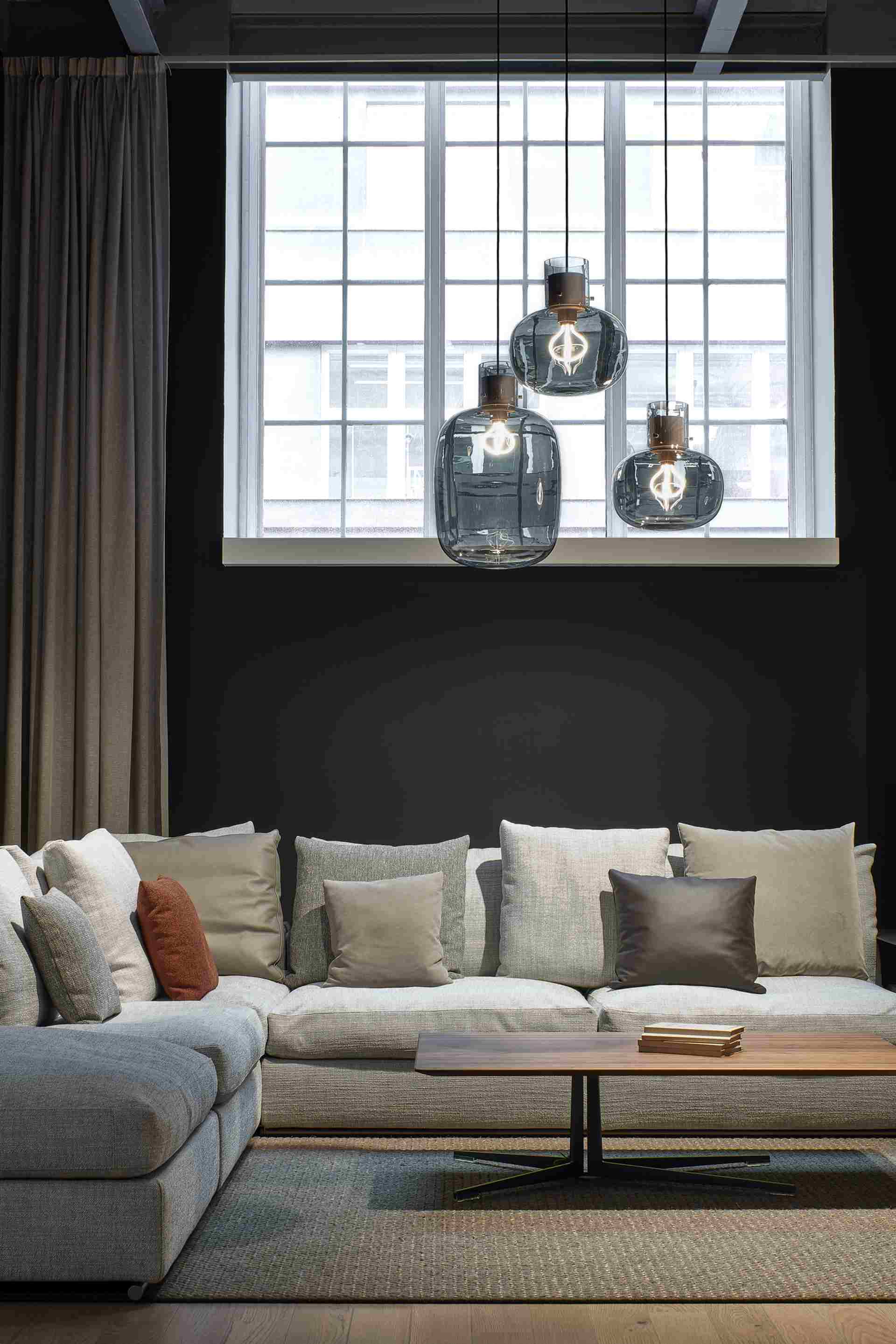 Hanging lamp awa large inflatable glass