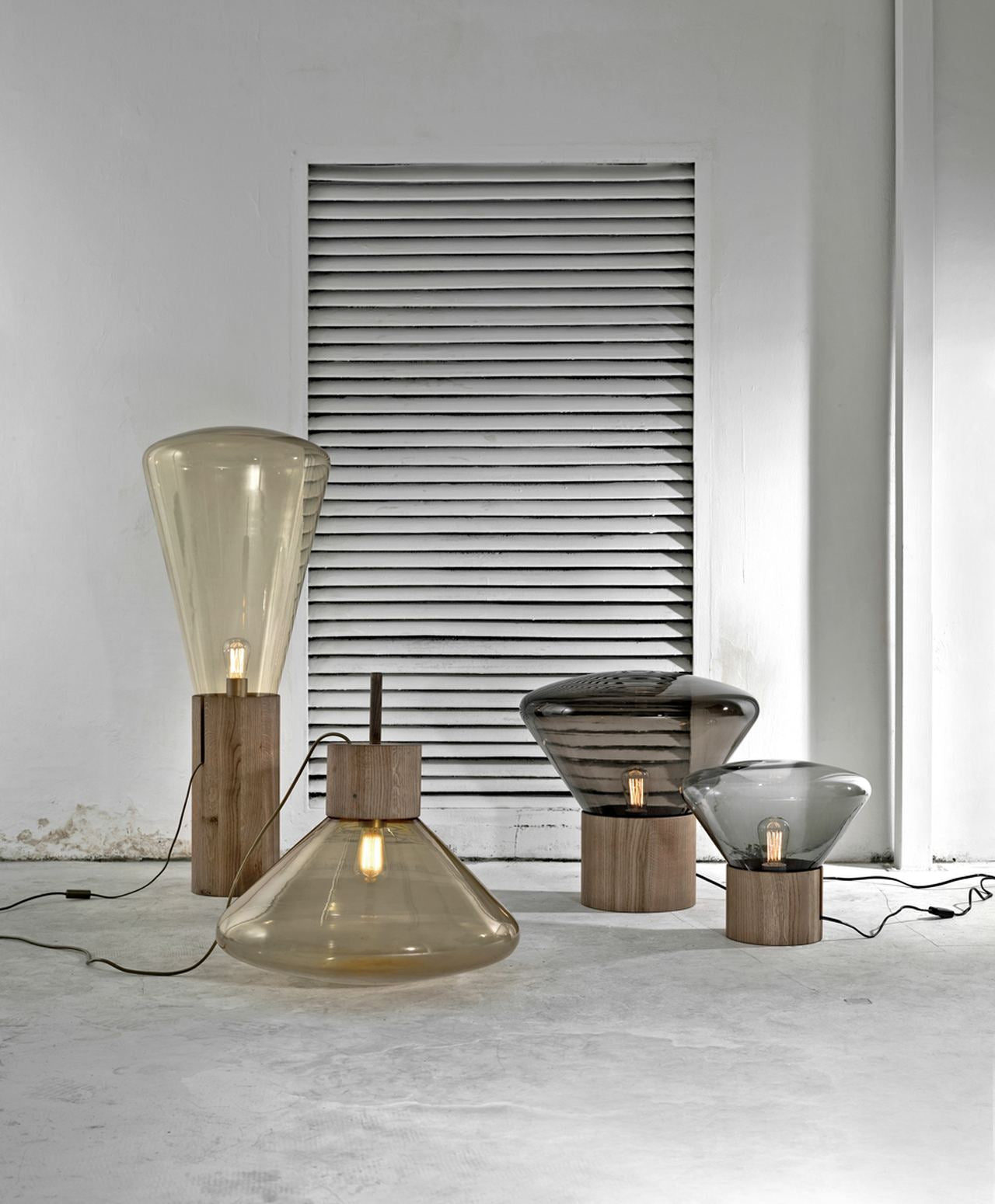 Lamp muffins inflatable glass