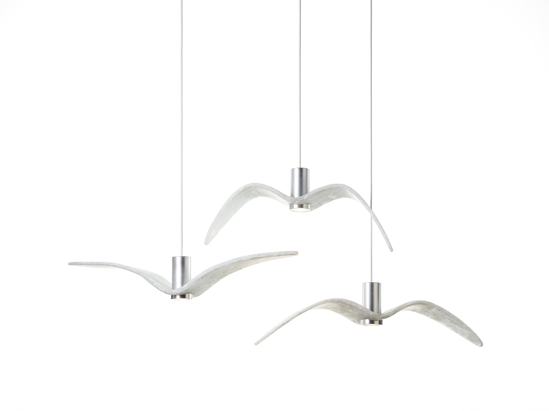 Outer hanging lamp Night Birds Exterior Glass