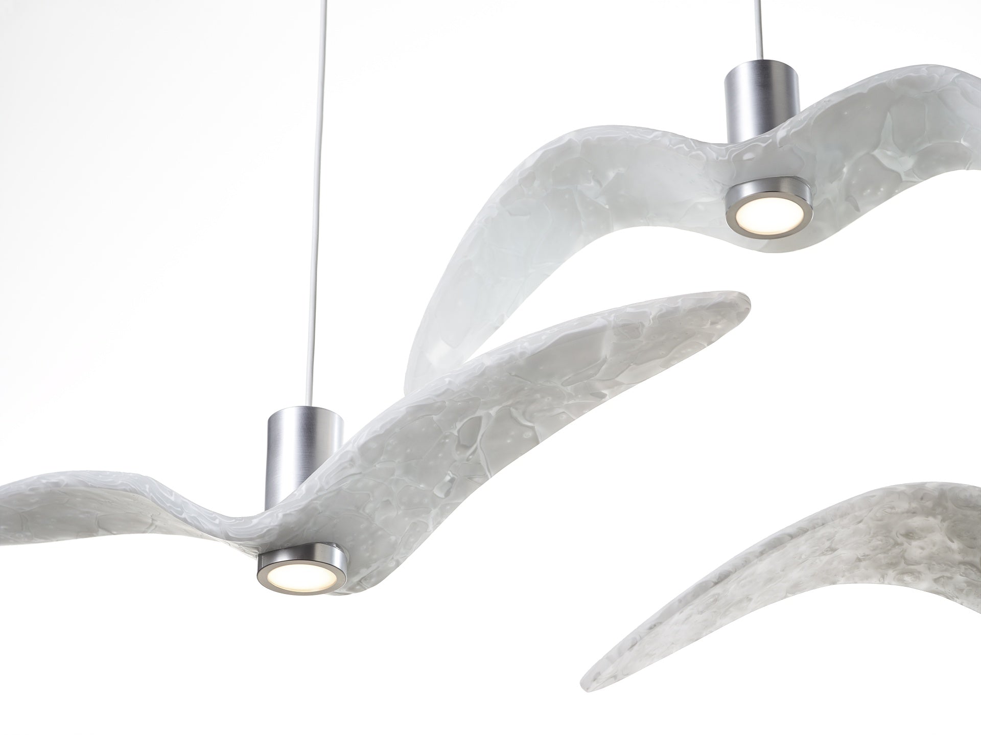 Outer hanging lamp Night Birds Exterior Glass
