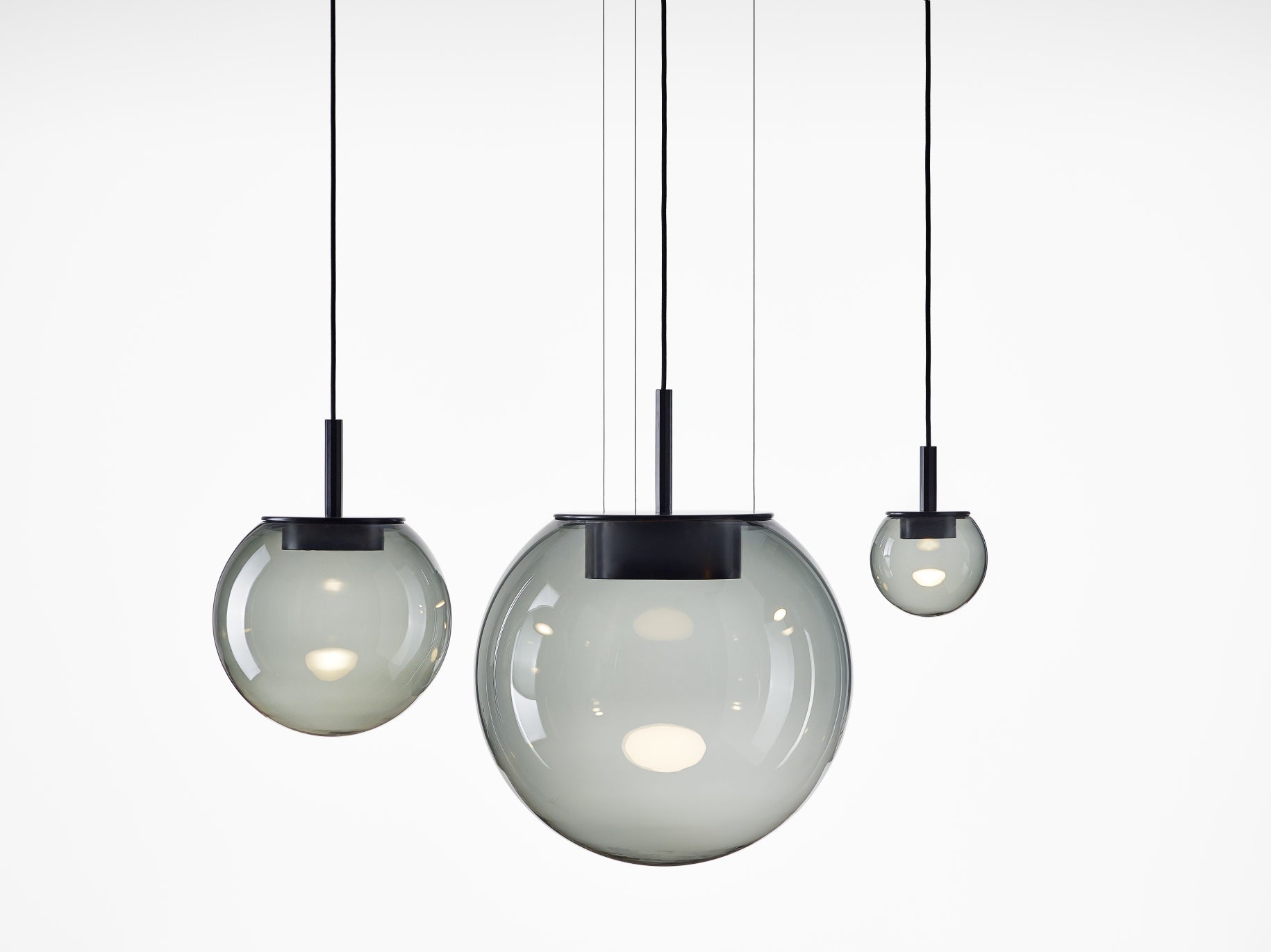 Hanging lamp orbis inflatable glass