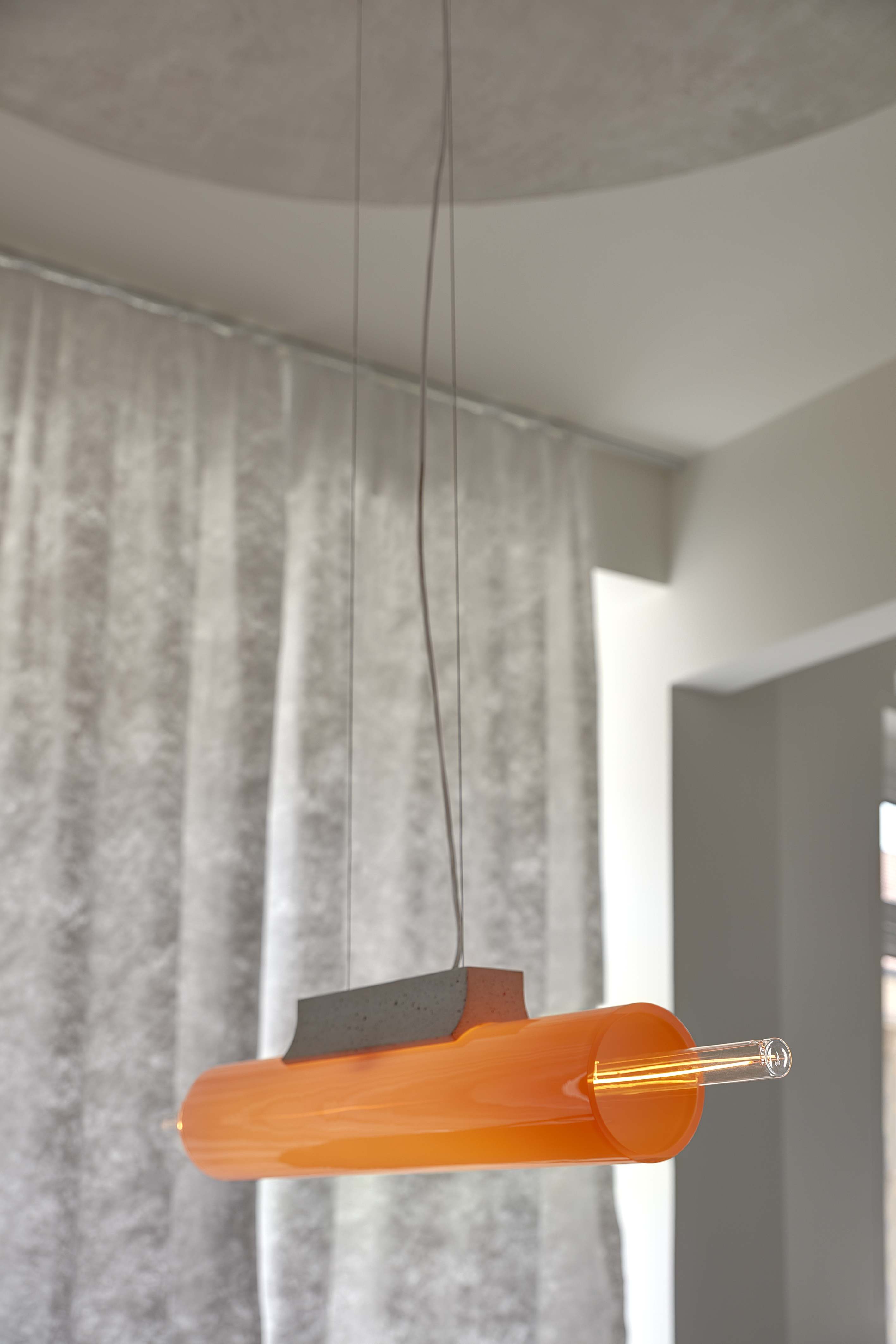 Overlay -Beton -Hang -Lampe