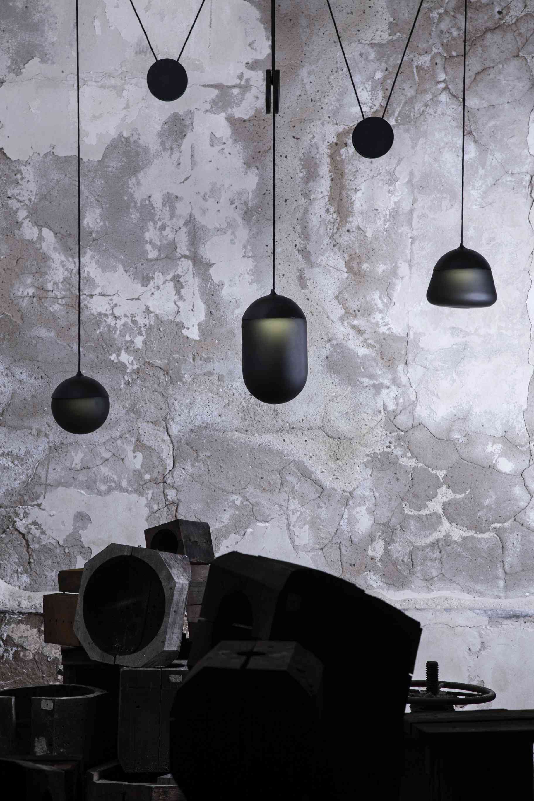 Pendelleuchte PLANETS mattes Glas