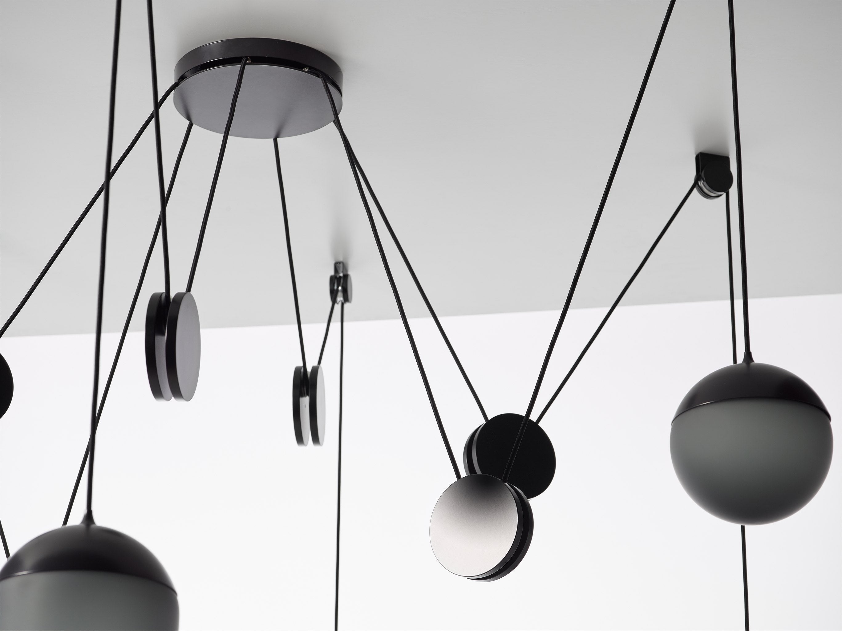 Pendelleuchte PLANETS mattes Glas